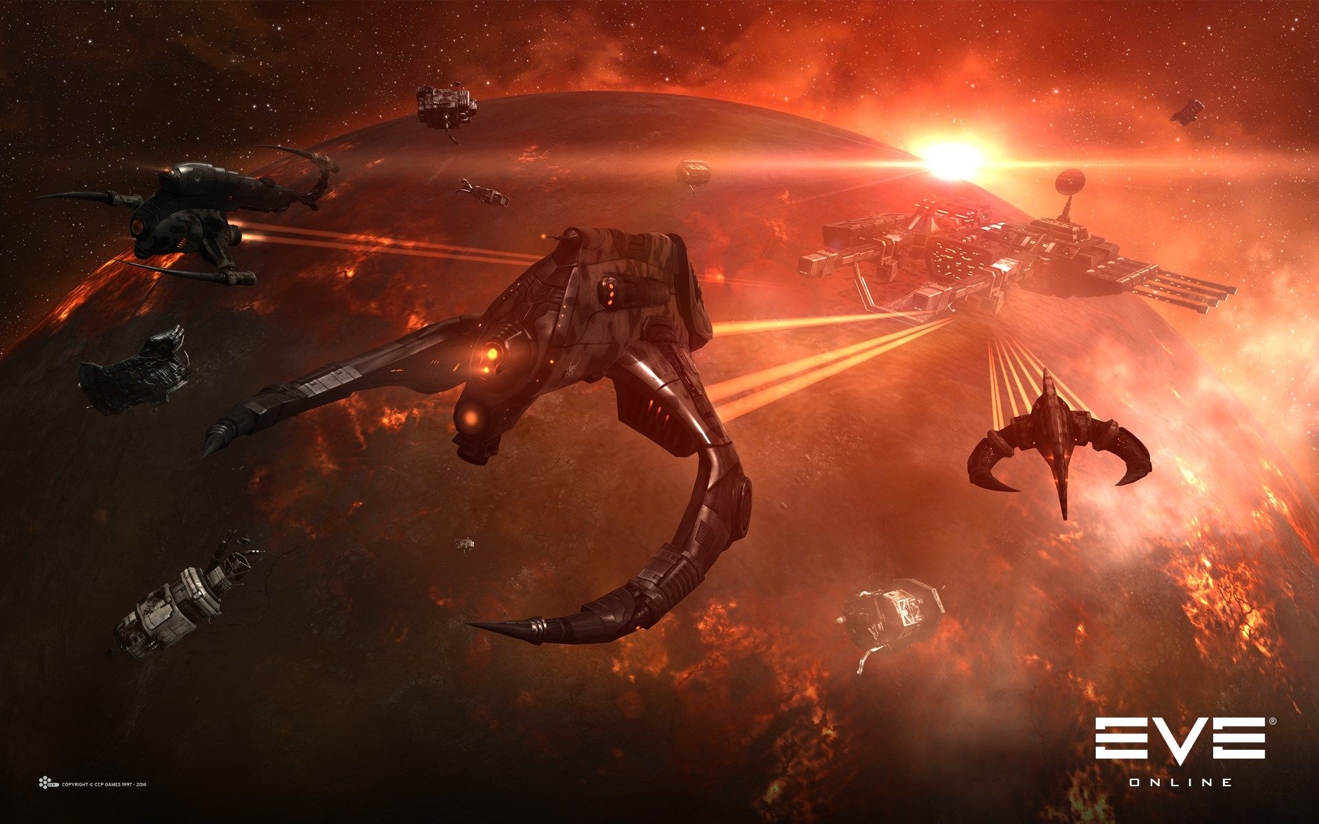 EVE Online wallpaper, Mac computers, Illustrated art, 1920x1200 HD Desktop