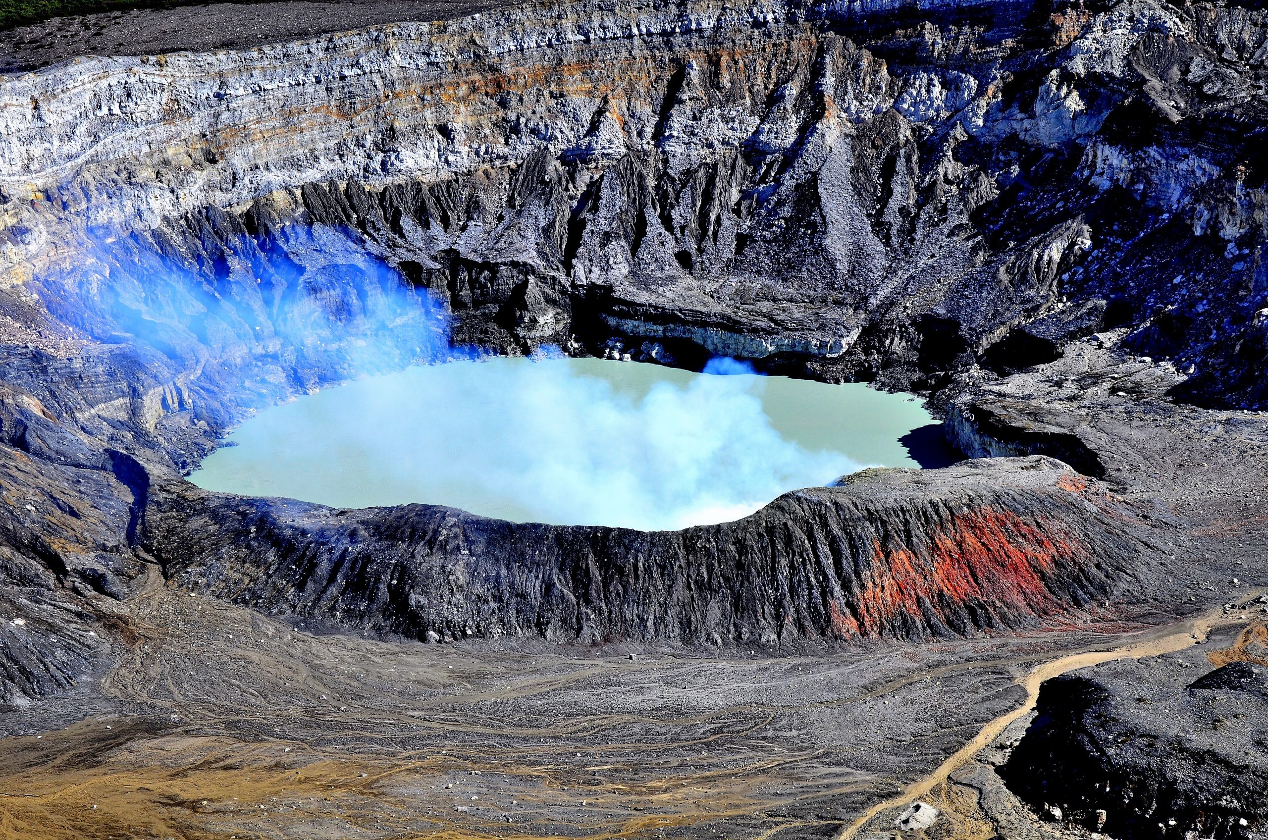 Poas Volcano, Travels, Beautiful volcanoes, Costa Rica, 2560x1700 HD Desktop