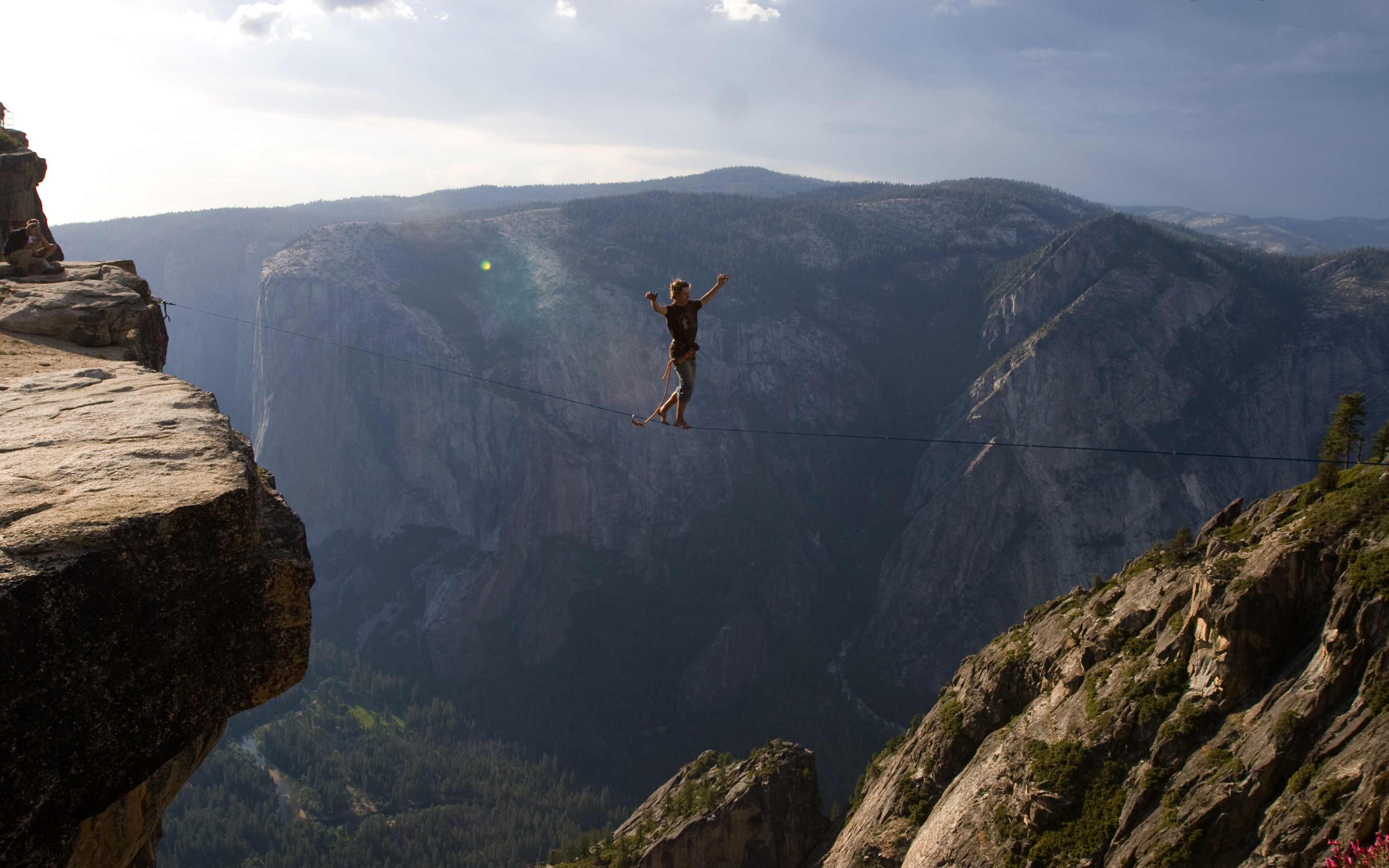 Taft Point, Slacklining Wallpaper, 3360x2100 HD Desktop