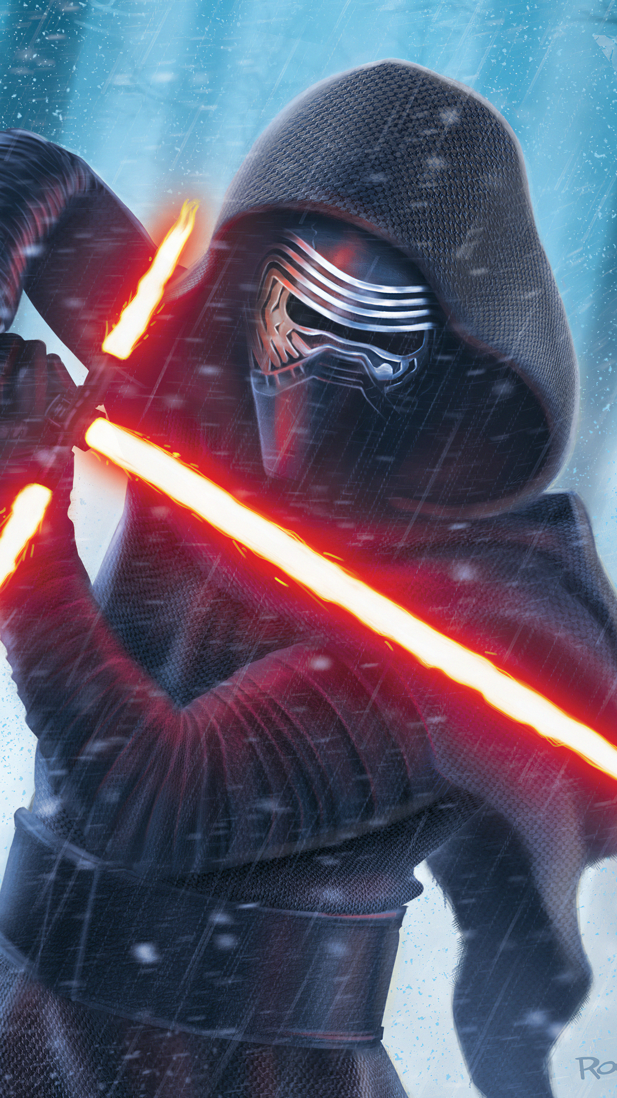 Kylo Ren art, 4K resolution, Xperia smartphones, Stunning masterpiece, 2160x3840 4K Phone