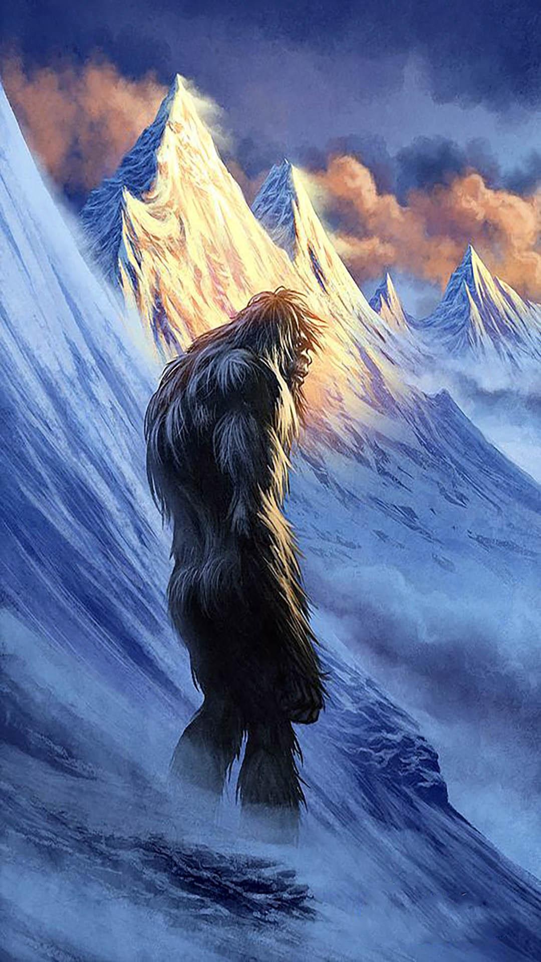 Bigfoot wallpaper, Zoey Tremblay, Art, HD, 1080x1920 Full HD Phone