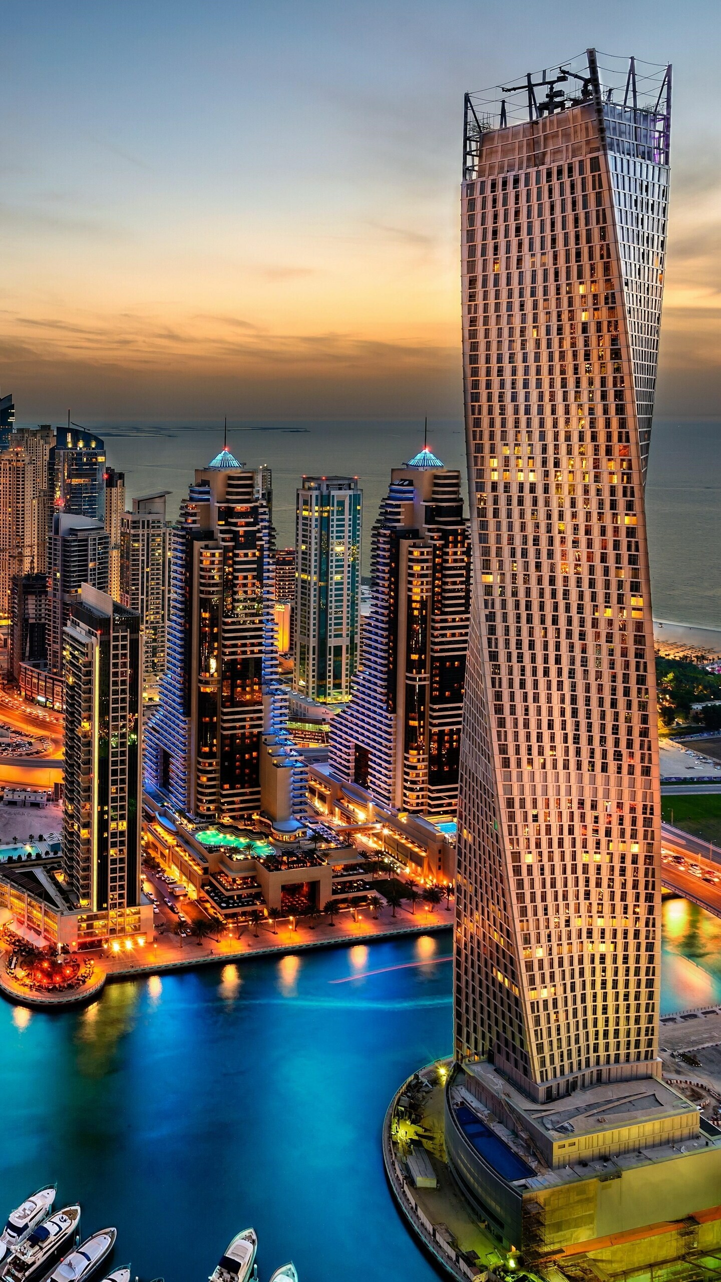 Infinity Tower, United Arab Emirates Wallpaper, 1440x2560 HD Phone