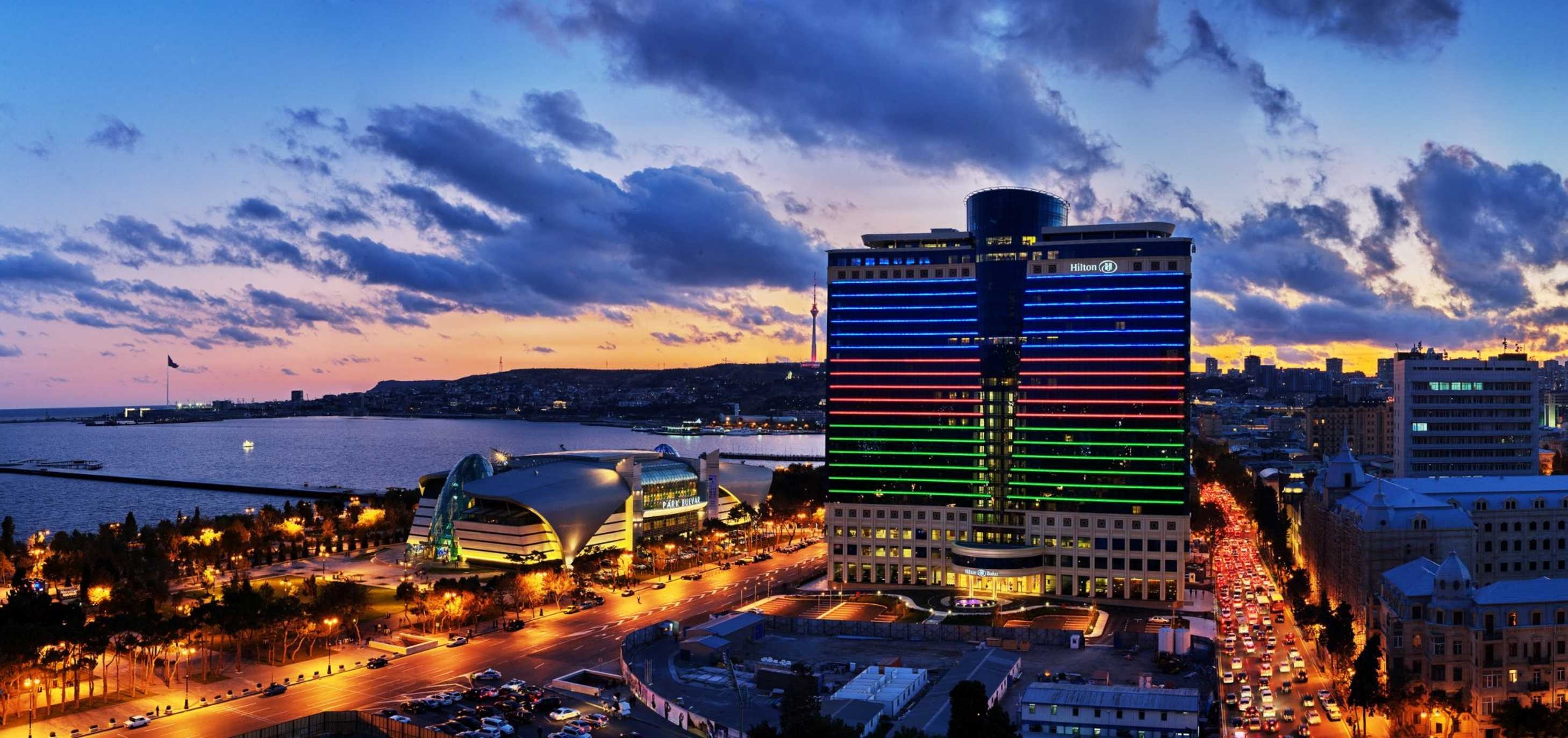 Baku (Azerbaijan), 4K 8K, Ultra HD pictures, Download, 2920x1380 Dual Screen Desktop