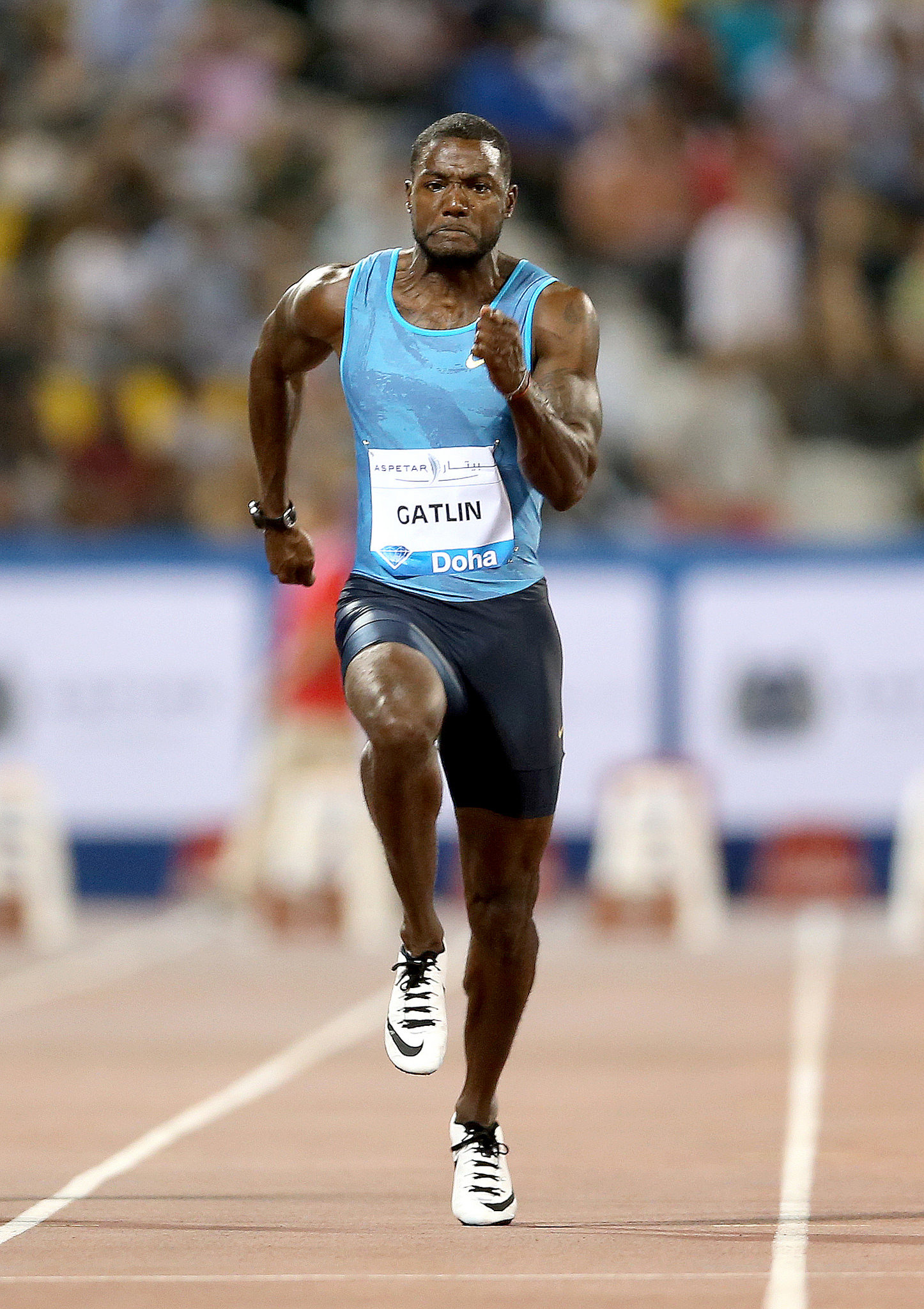 Doha 2015, Justin Gatlin Wallpaper, 1450x2050 HD Phone