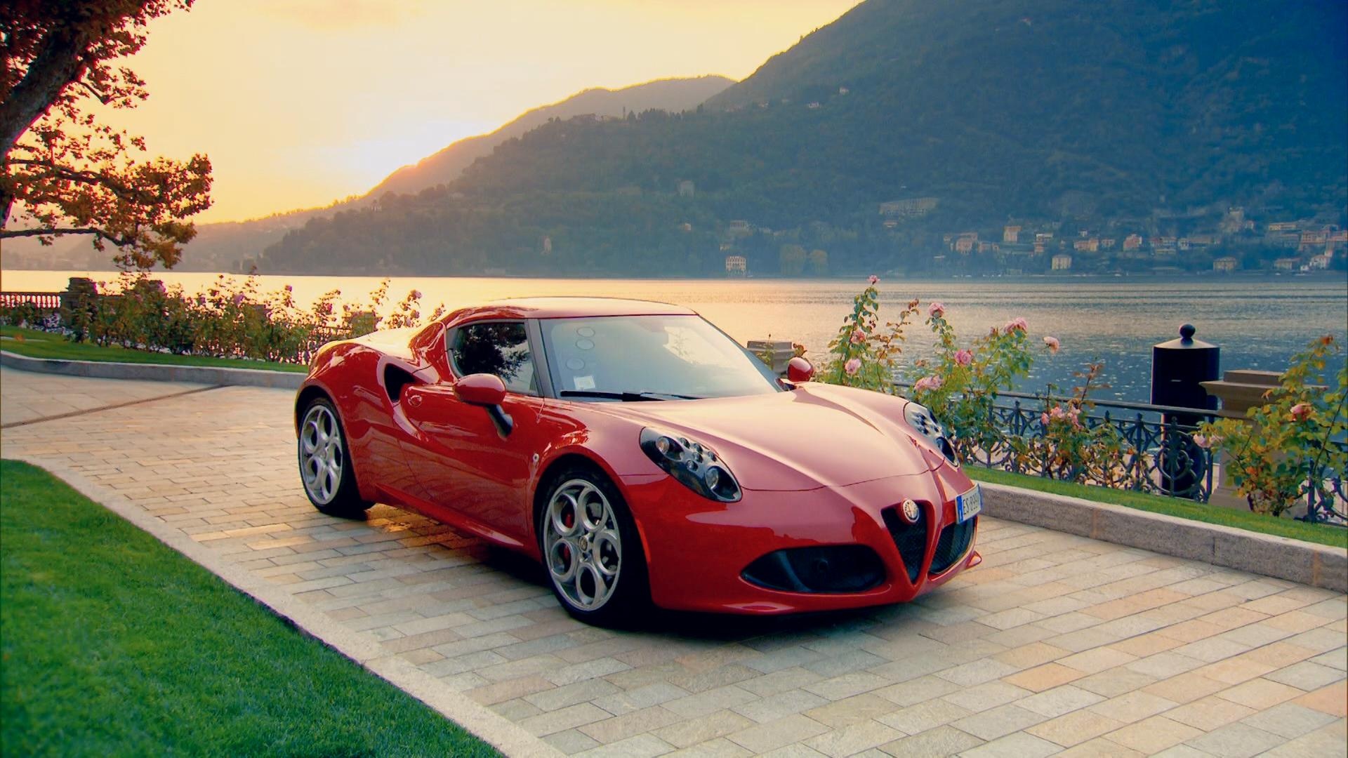 4C Side View, Alfa Romeo Wallpaper, 1920x1080 Full HD Desktop