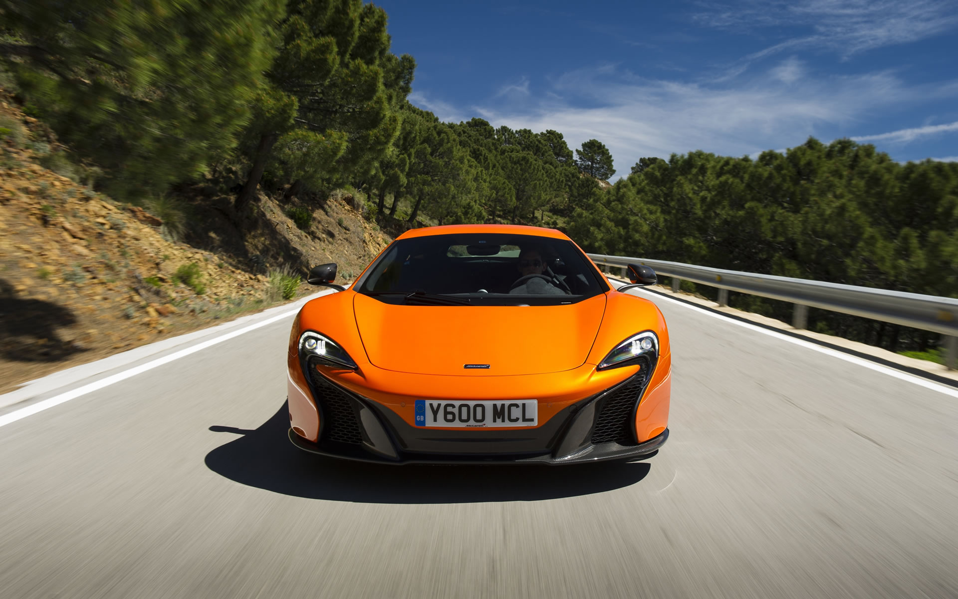 McLaren 650S, Orange color, Front view, Auto, 1920x1200 HD Desktop