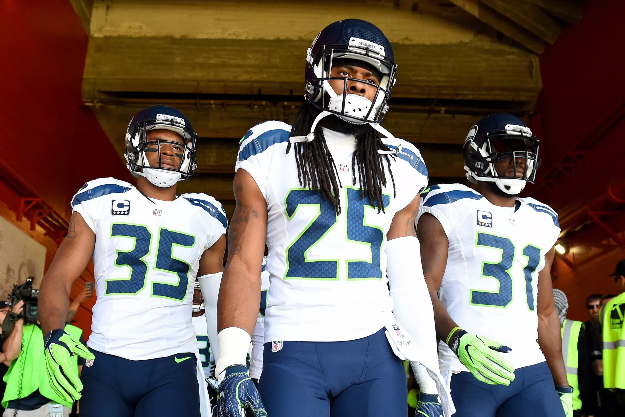 Kam Chancellor, Richard Sherman and DeShawn Shead, Legion of Boom Wallpaper, 2420x1620 HD Desktop