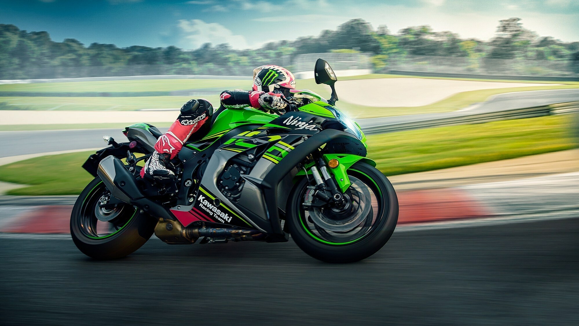 Kawasaki Ninja ZX, Speed demon, 2019 model, KRT team, 2000x1130 HD Desktop