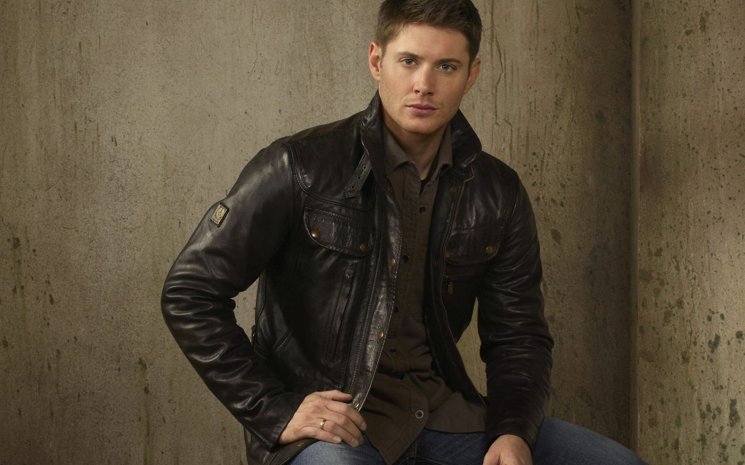 Jensen Ackles, Leather jacket, Male celebrity, Movies, 2560x1600 HD Desktop