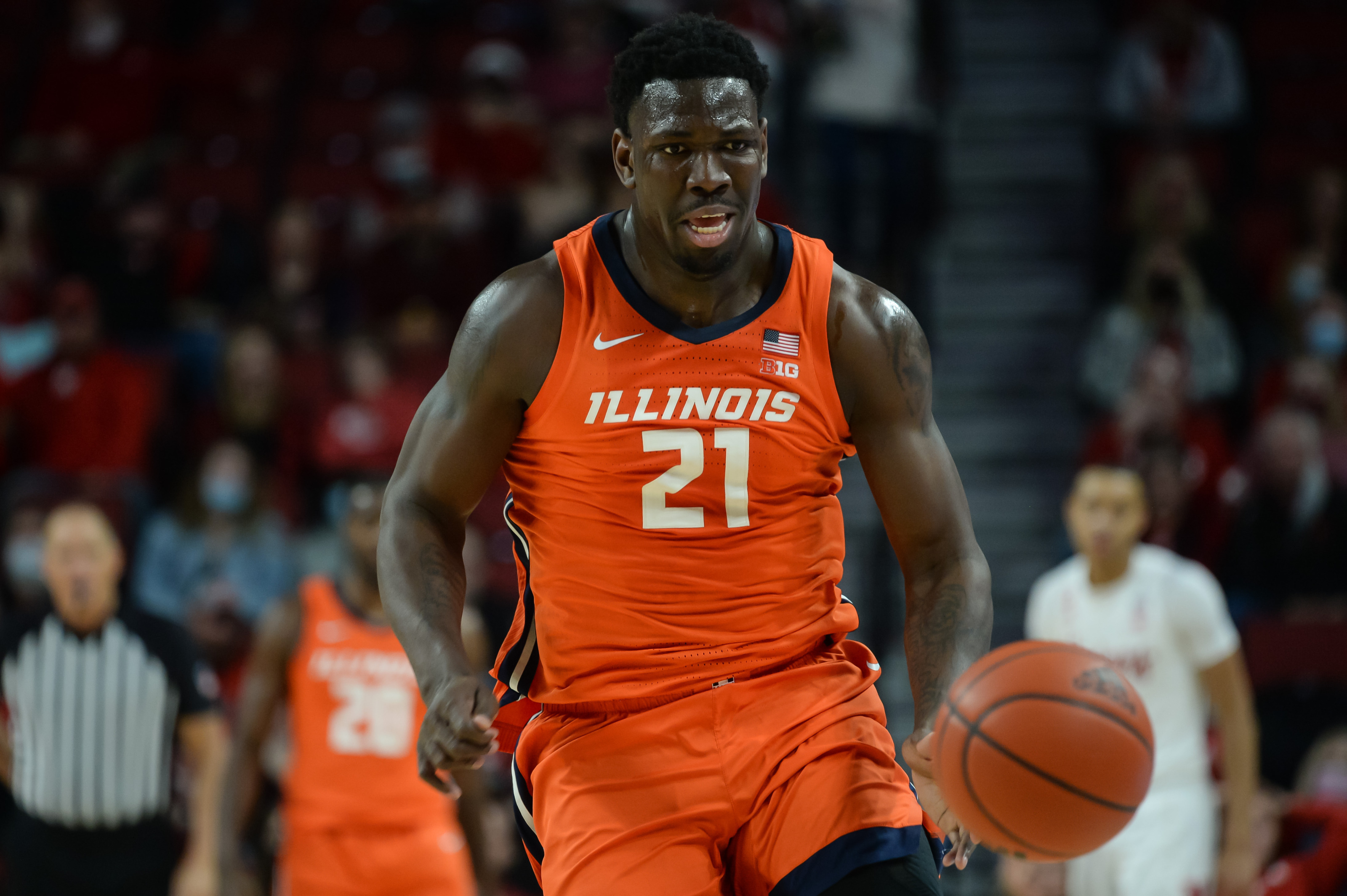 Kofi Cockburn, Illinois Fighting Illini Basketball Wallpaper, 3200x2130 HD Desktop