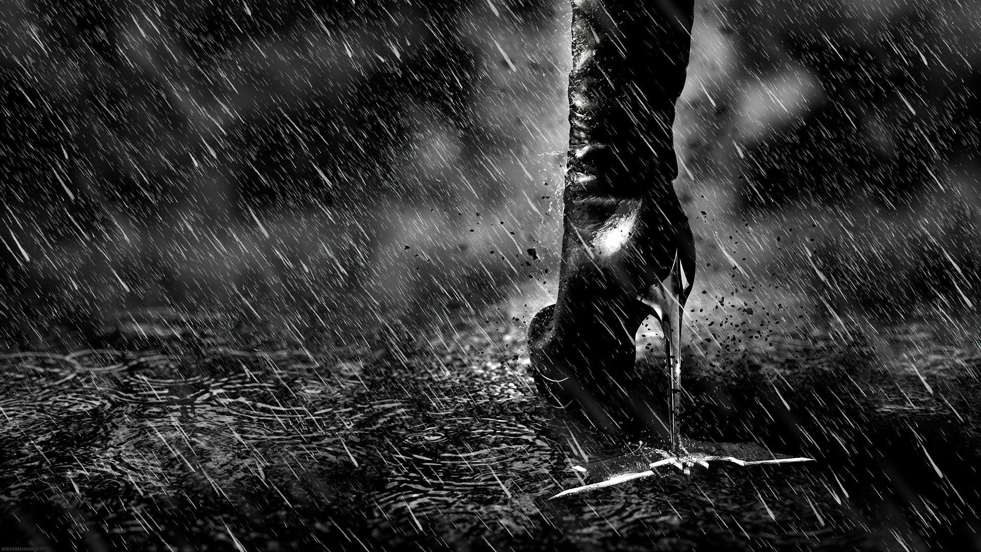 High Heels, Fashionable footwear, Urban rain setting, Stylish artwork, 1920x1080 Full HD Desktop