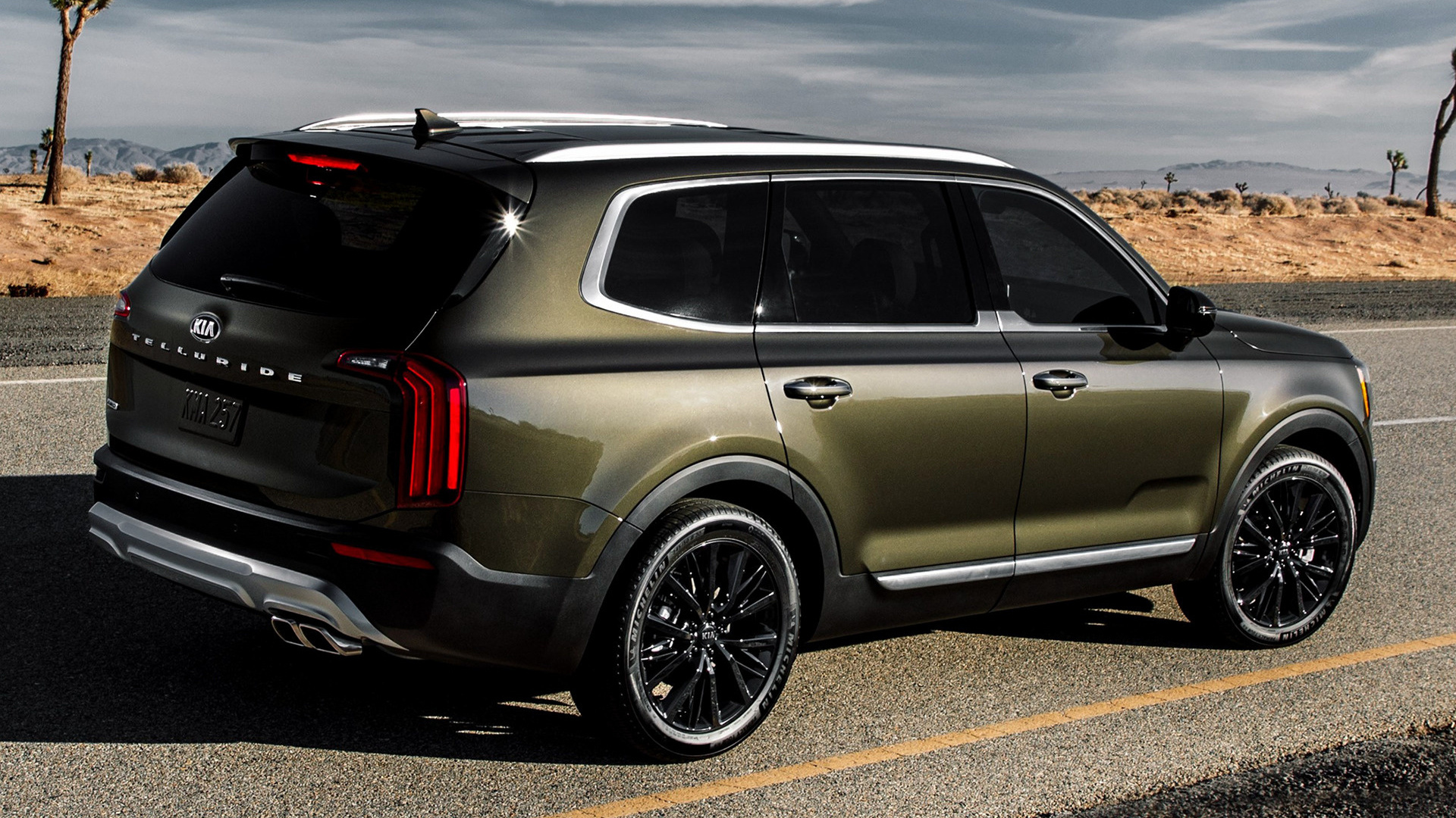 Kia Telluride, Bold and assertive, Spacious interior, Advanced technology, 1920x1080 Full HD Desktop