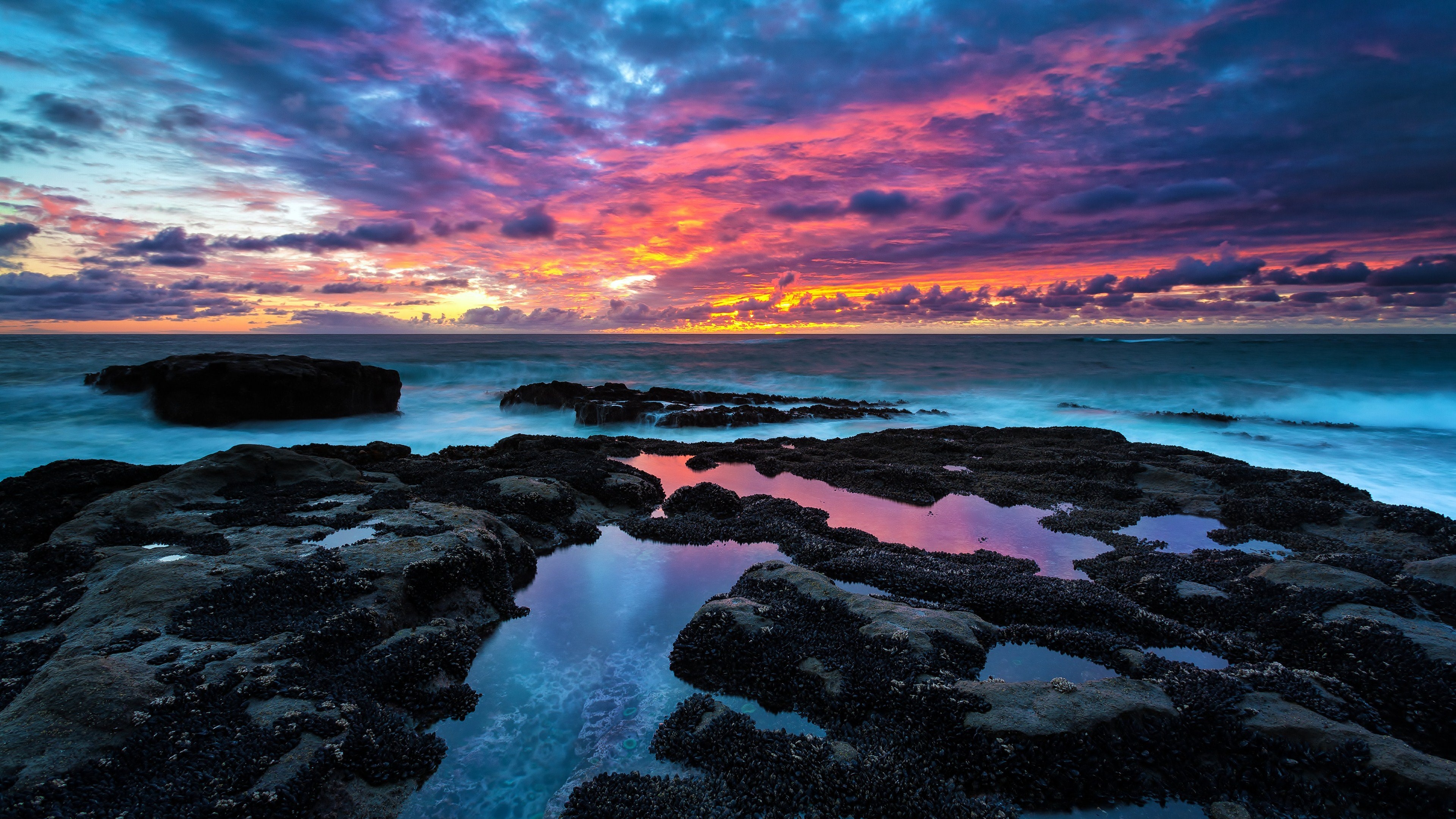 Pacific Ocean, 40 ultra wide 4K wallpaper, 3840x2160 4K Desktop