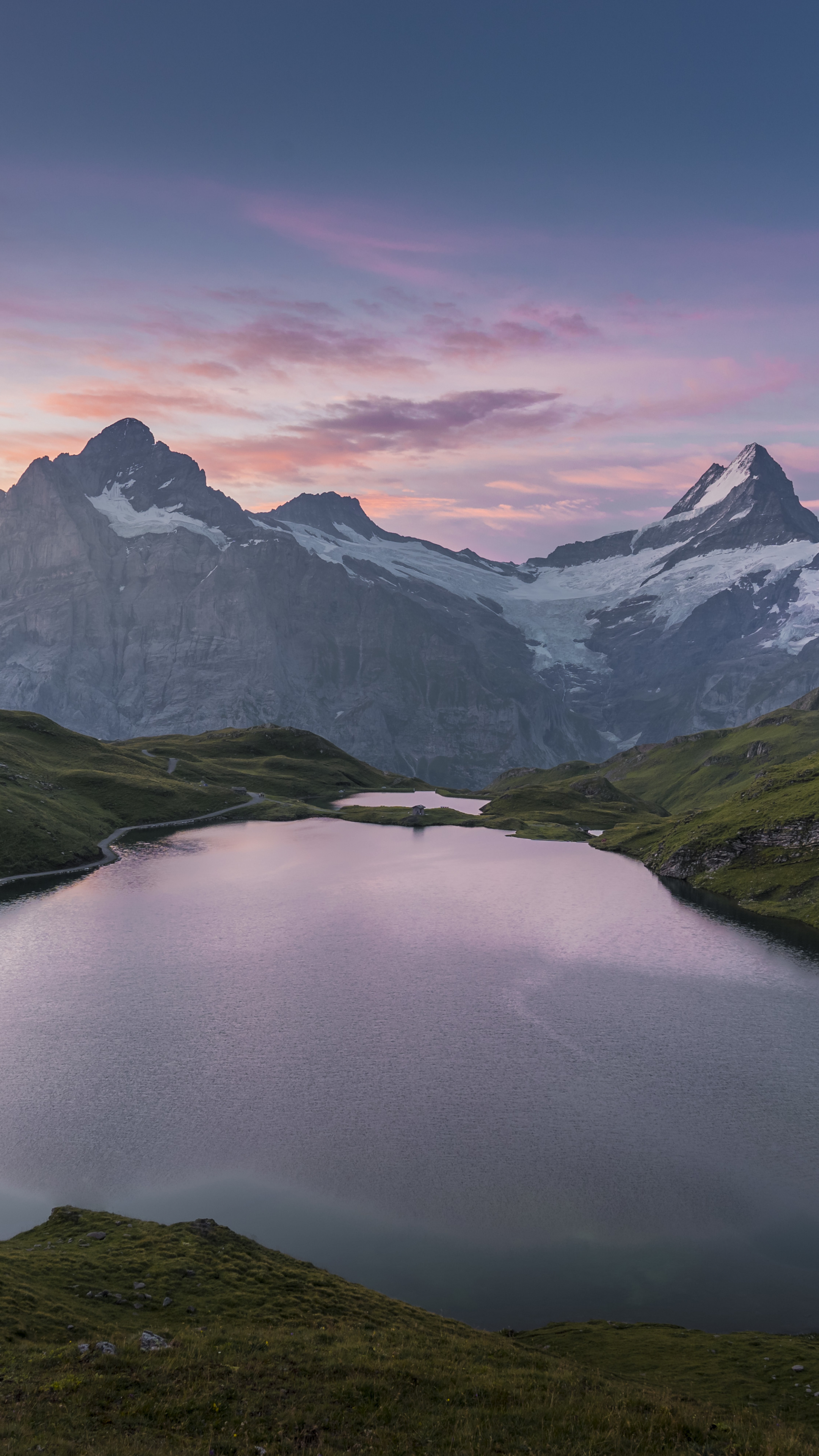 Bachalpsee lake, Landscapes Wallpaper, 2160x3840 4K Phone