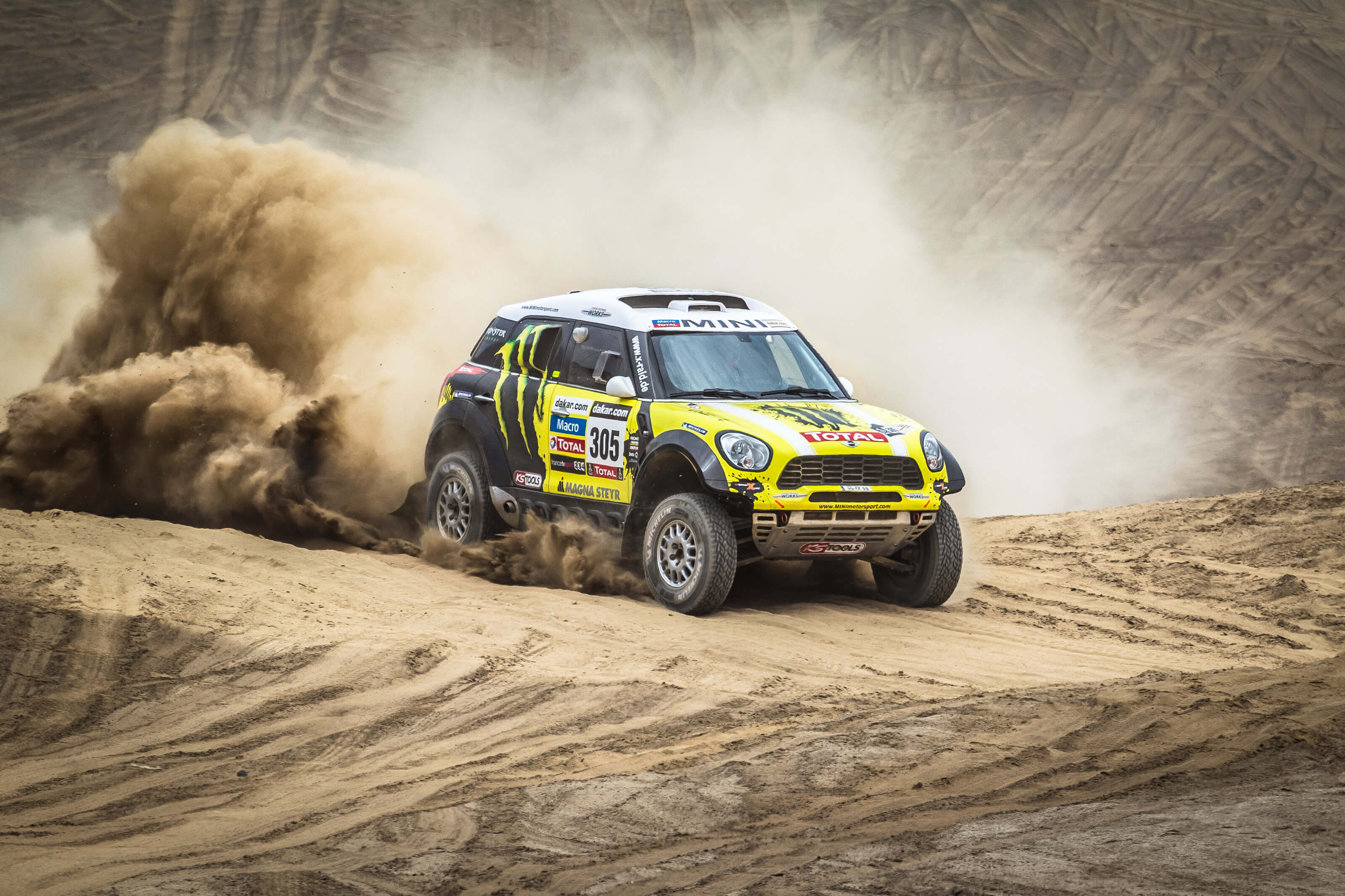 Mini All4 Dakar, Rally Raid Wallpaper, 3200x2140 HD Desktop