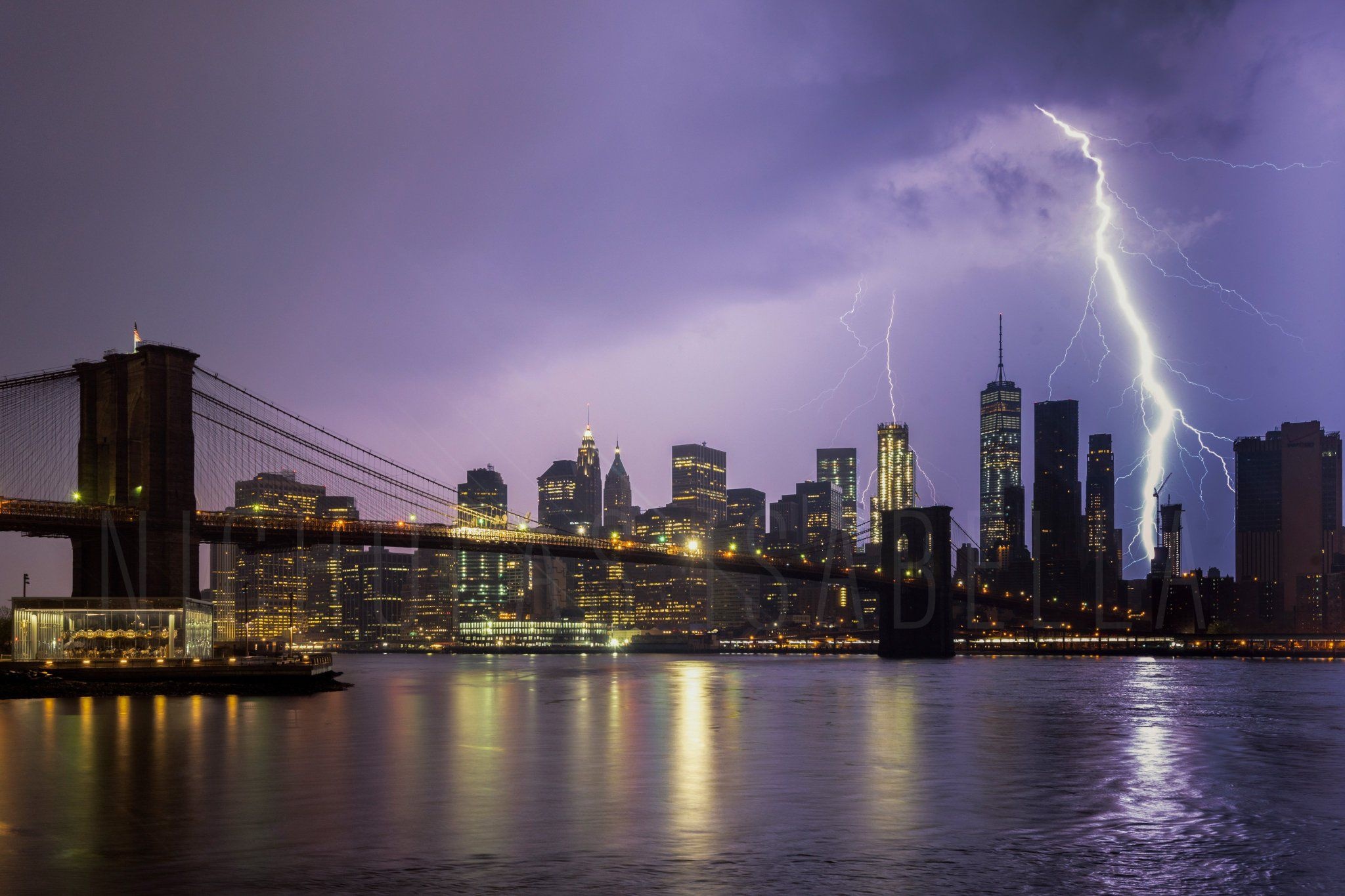 New York Skyline, Lightning, San Francisco, Skyline, 2050x1370 HD Desktop