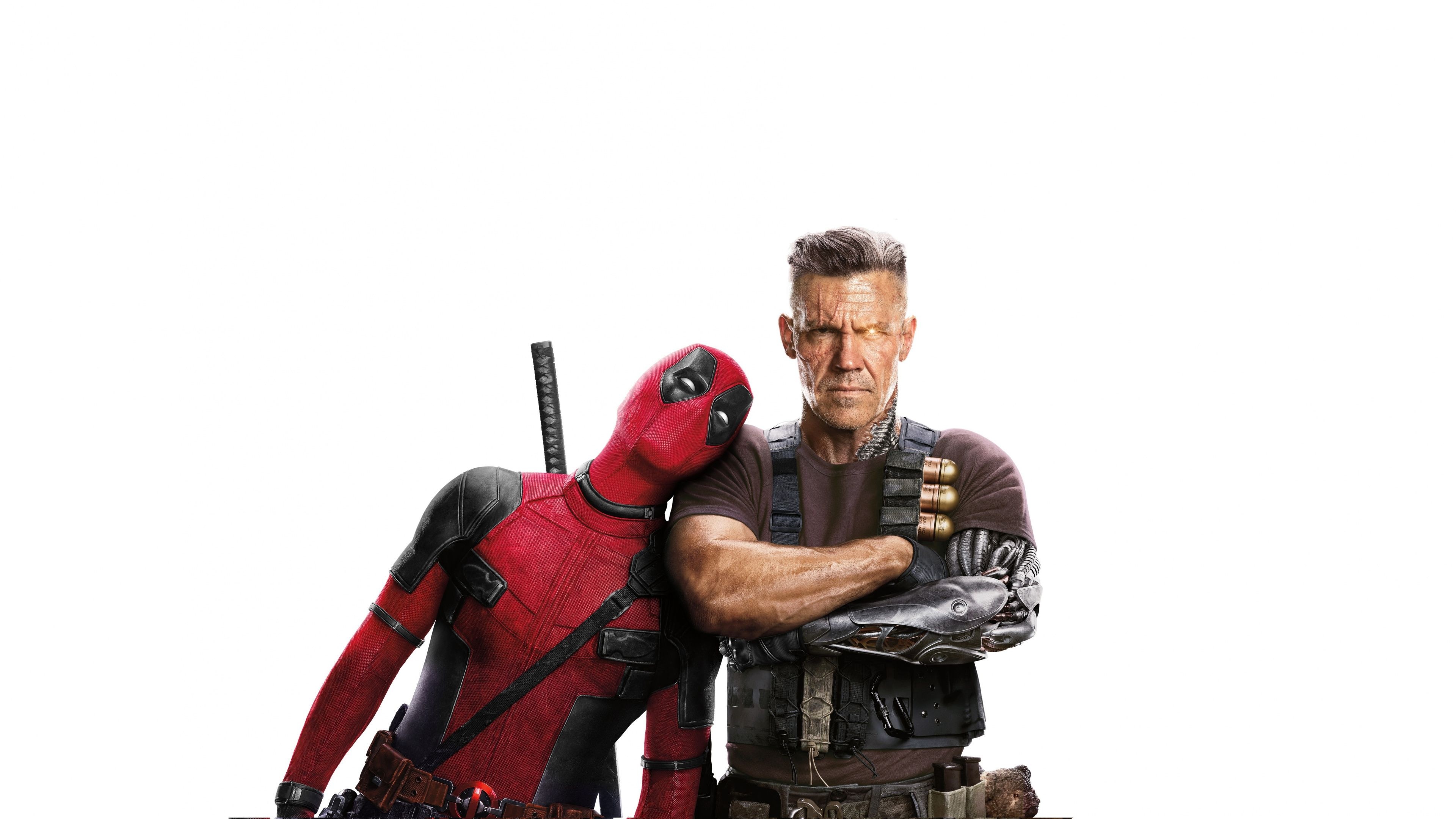 Deadpool 2, Cable, Dynamic duo, Superhero wallpapers, 3840x2160 4K Desktop