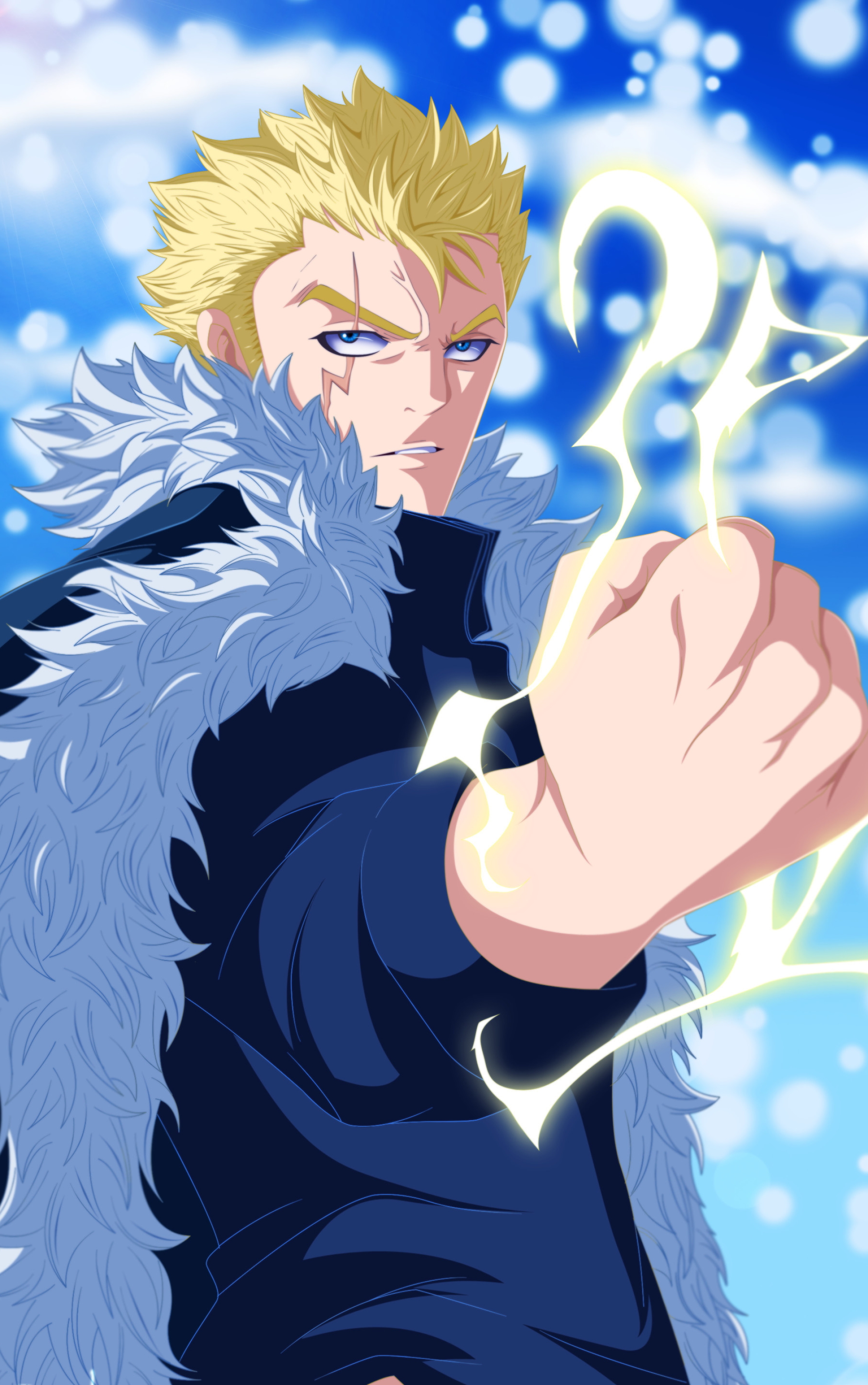 Laxus Dreyar, Striking wallpapers, Thunder God Tribe, Electromaster, 2000x3190 HD Phone