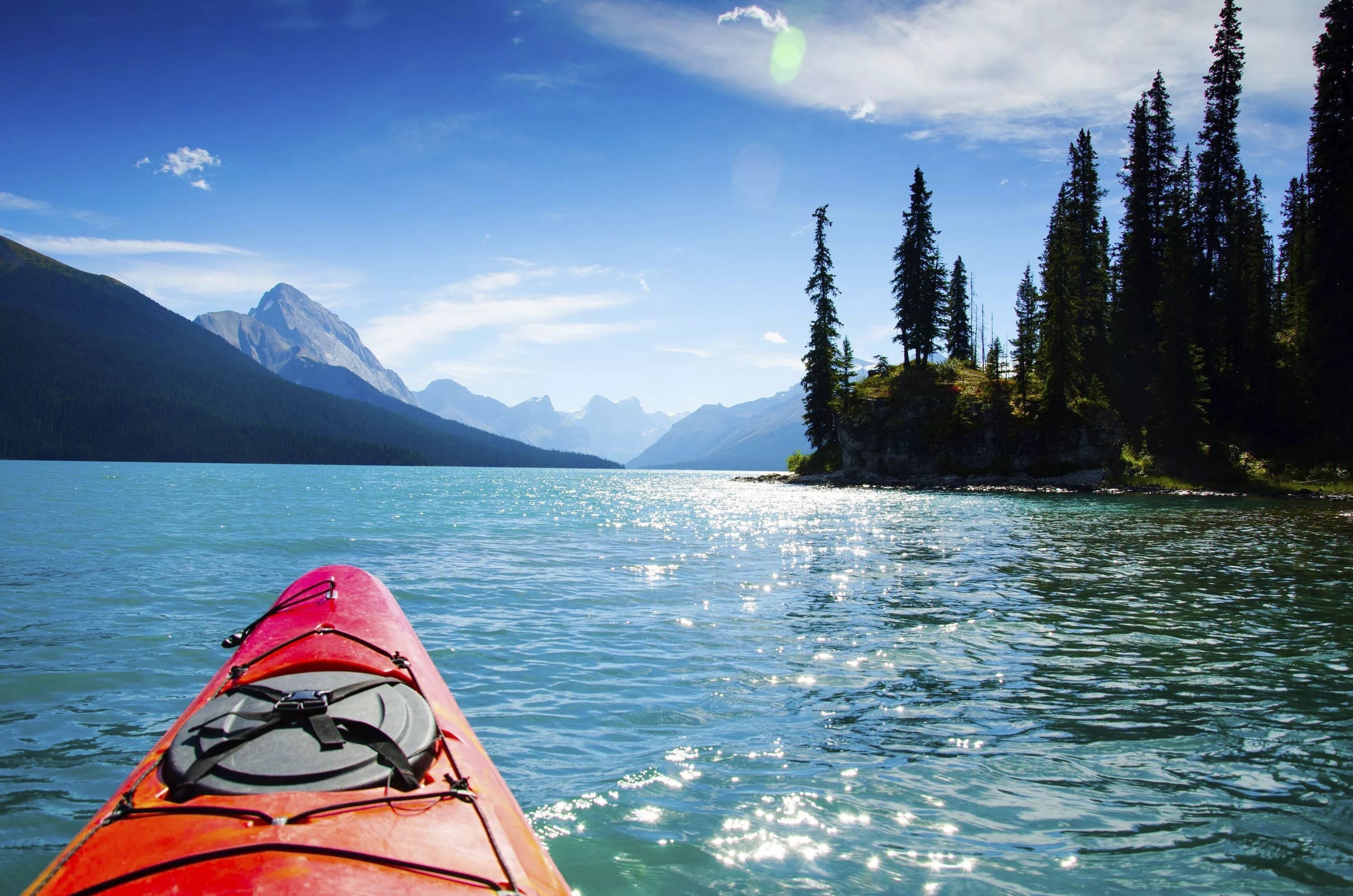 Maligne Lake, Kayaking Wallpaper, 3000x1990 HD Desktop