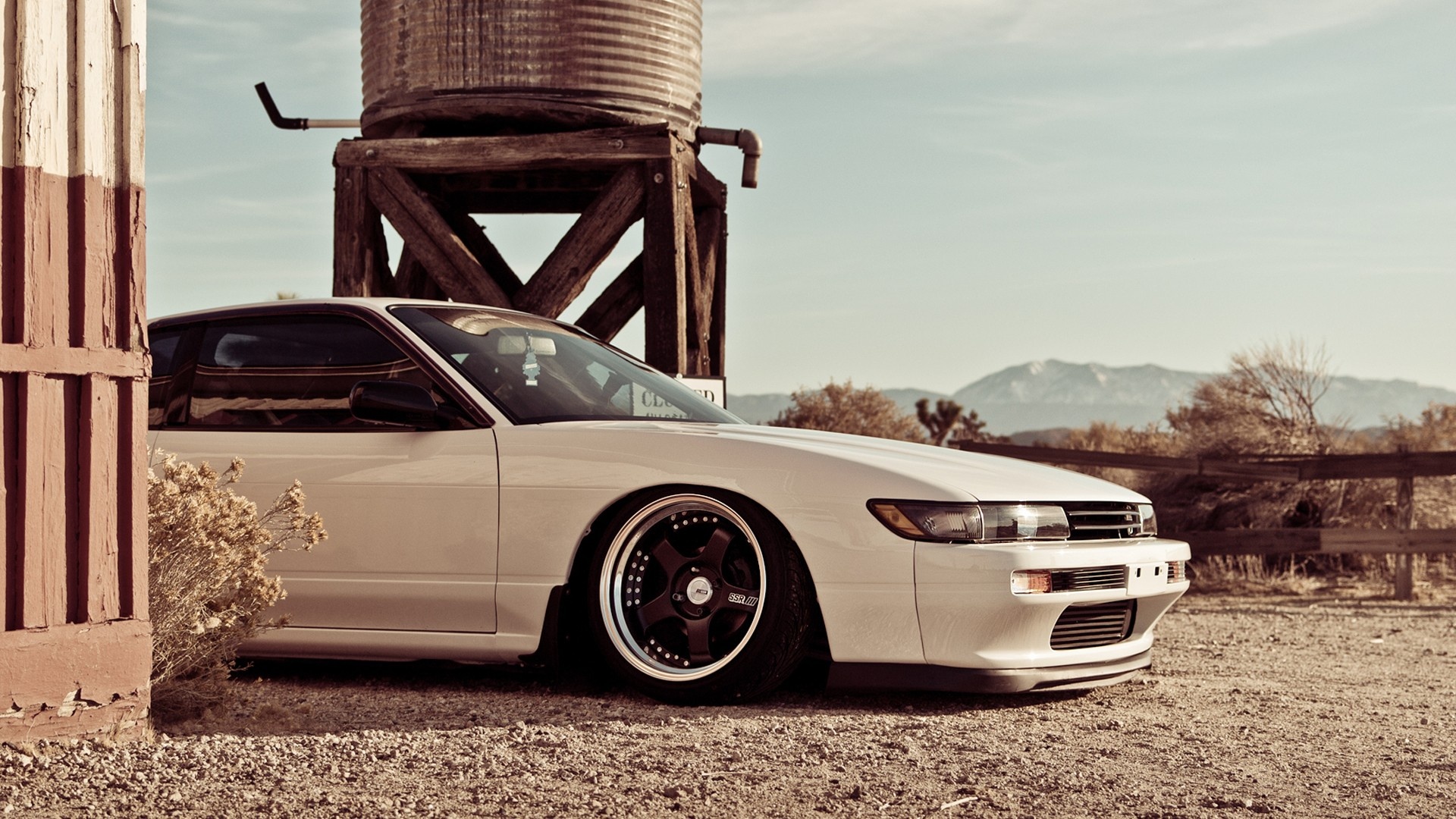 Nissan Silvia S13, HD wallpaper background, Iconic JDM car, Stance culture, 1920x1080 Full HD Desktop