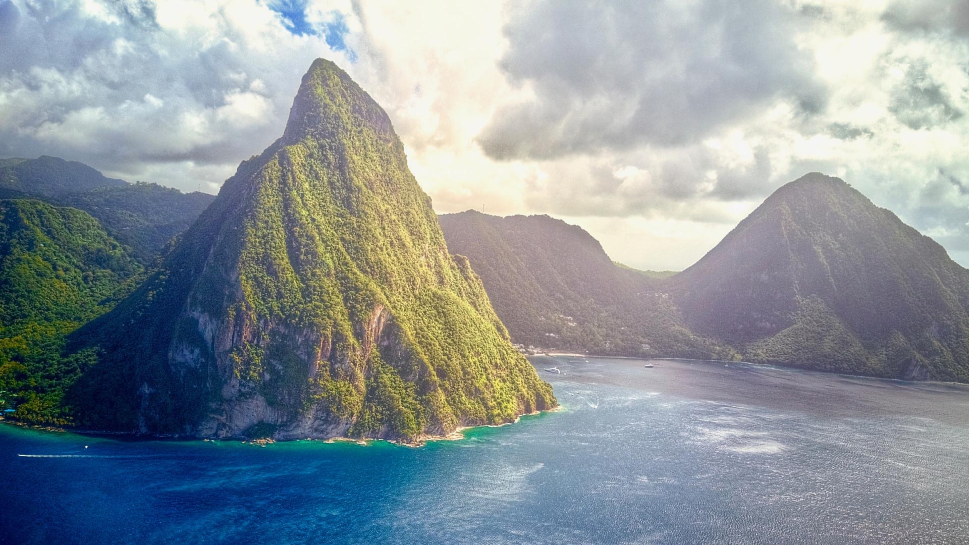 The Pitons, St. Lucia, Passport, Saint Lucia, 1920x1080 Full HD Desktop