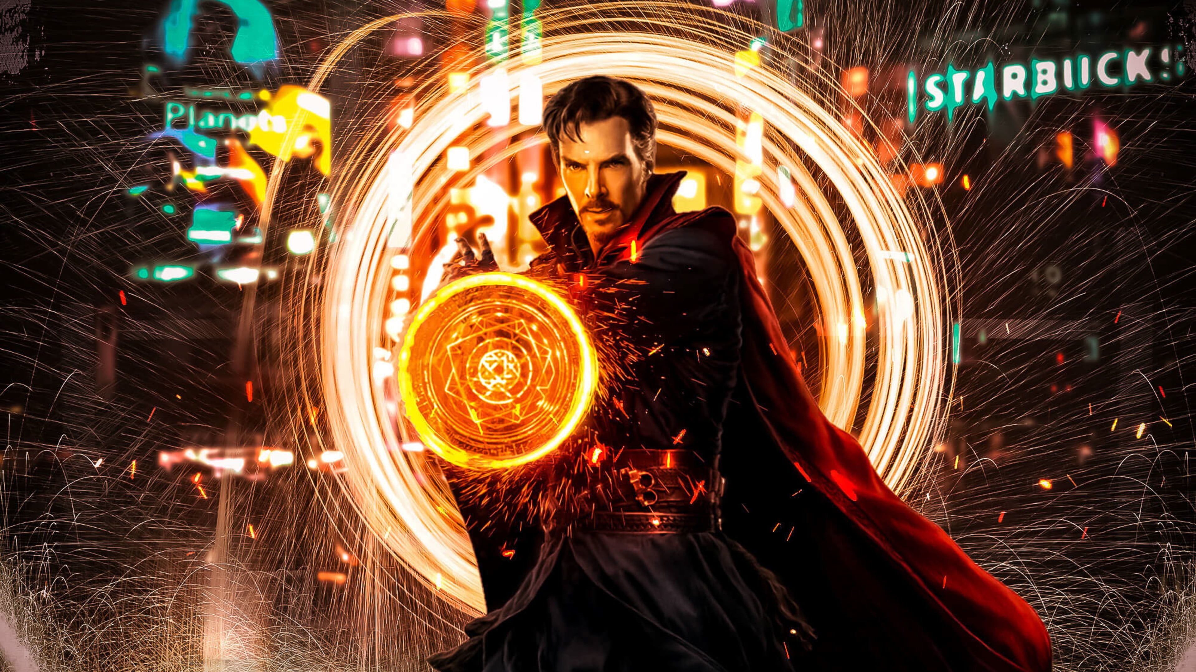 Doctor Strange, Benedict Cumberbatch, 4K, Magic, 3840x2160 4K Desktop