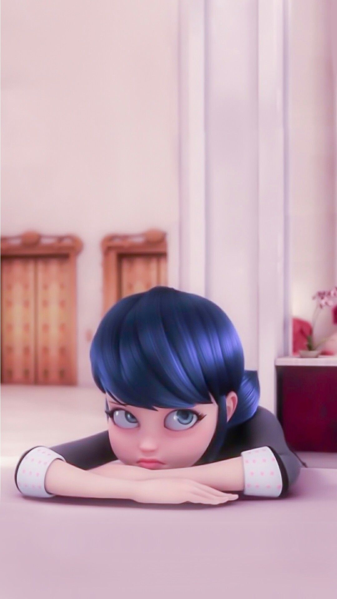 Comics, Ladybug, Marinette, Lockscreen wallpaper, 1080x1920 Full HD Phone