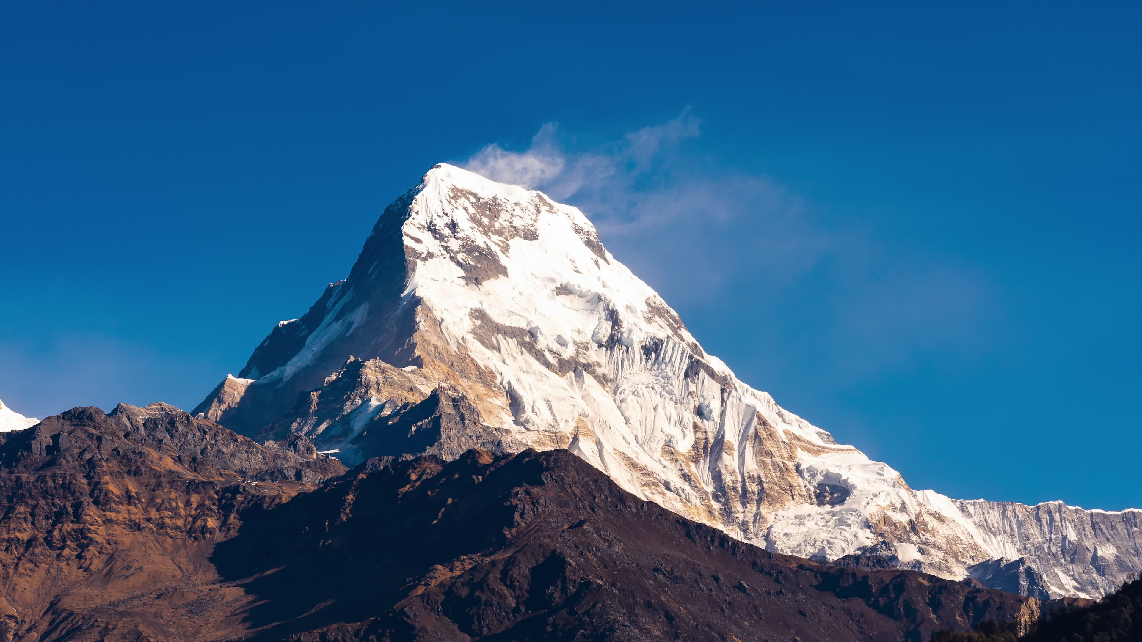 Mount Annapurna, Nepal Wallpaper, 3840x2160 4K Desktop