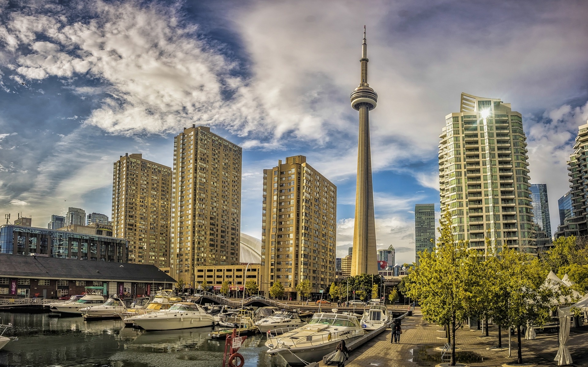 CN Tower, Canada, CN Tower, Ontario, 1920x1200 HD Desktop