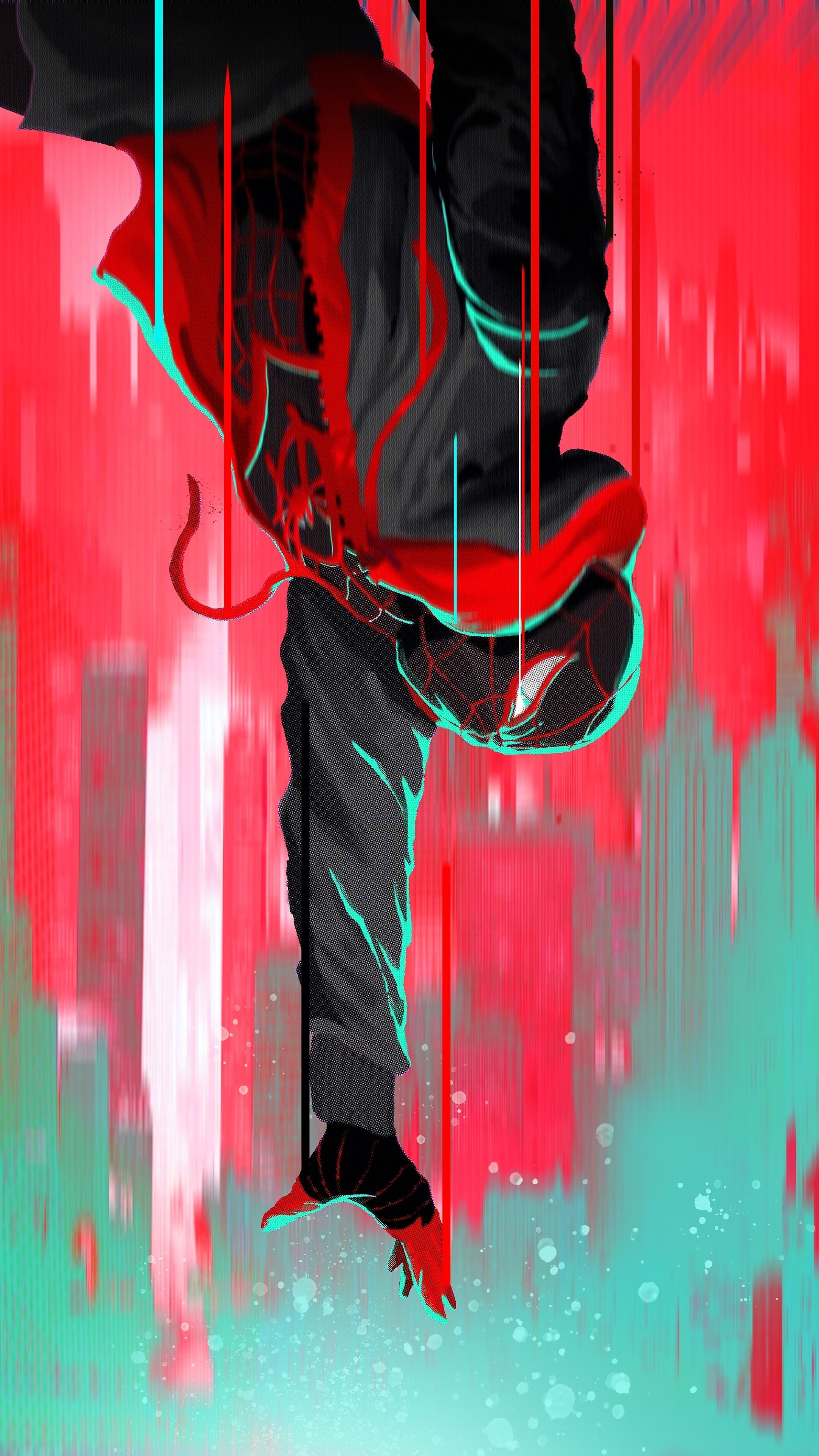 Film Art, Spider-Man Into the Spider-Verse, Artwork wallpaper, 2160x3840 4K Phone