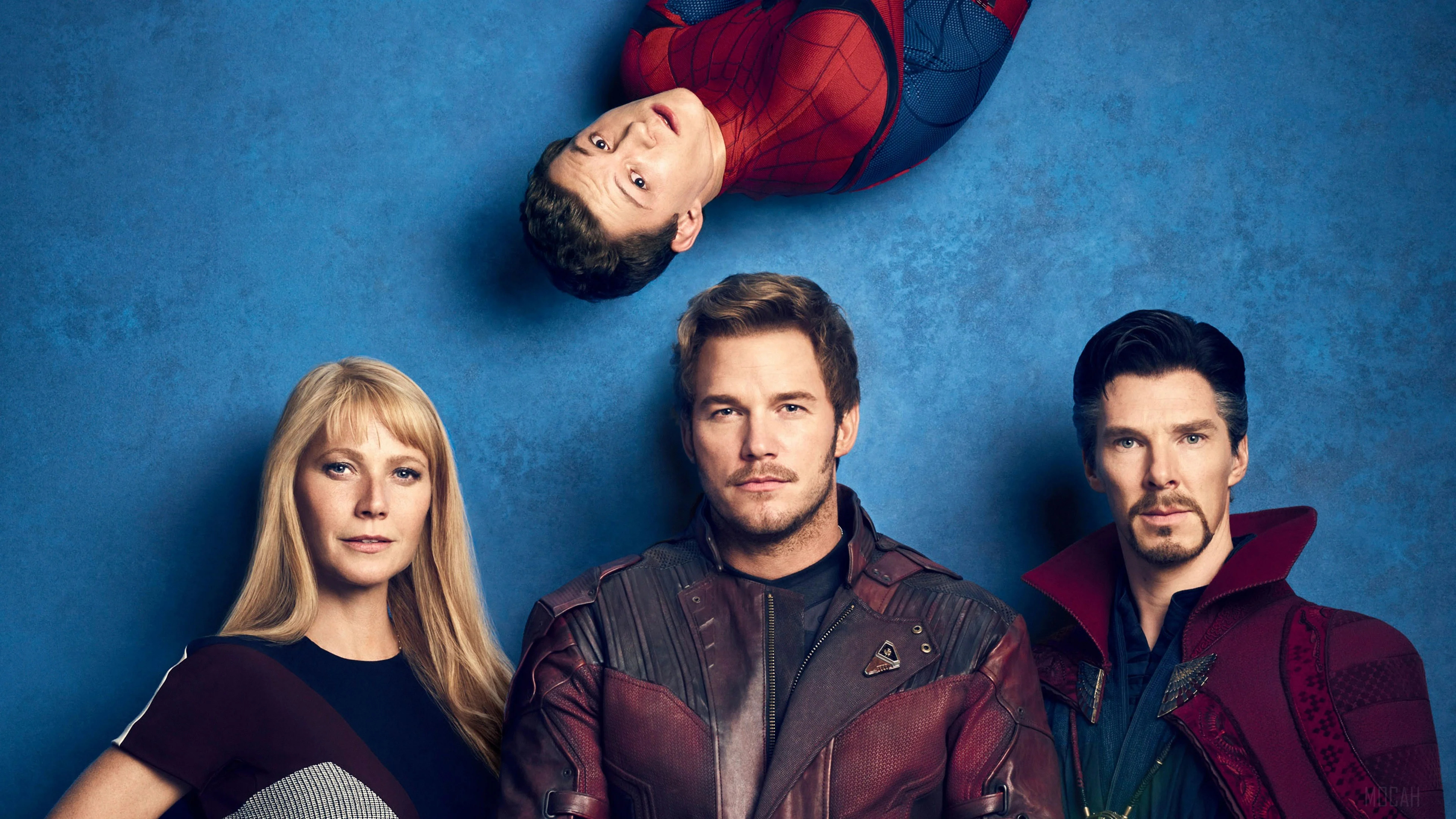 Chris Pratt, Peter Parker, Tom Holland, Background images, 3840x2160 4K Desktop