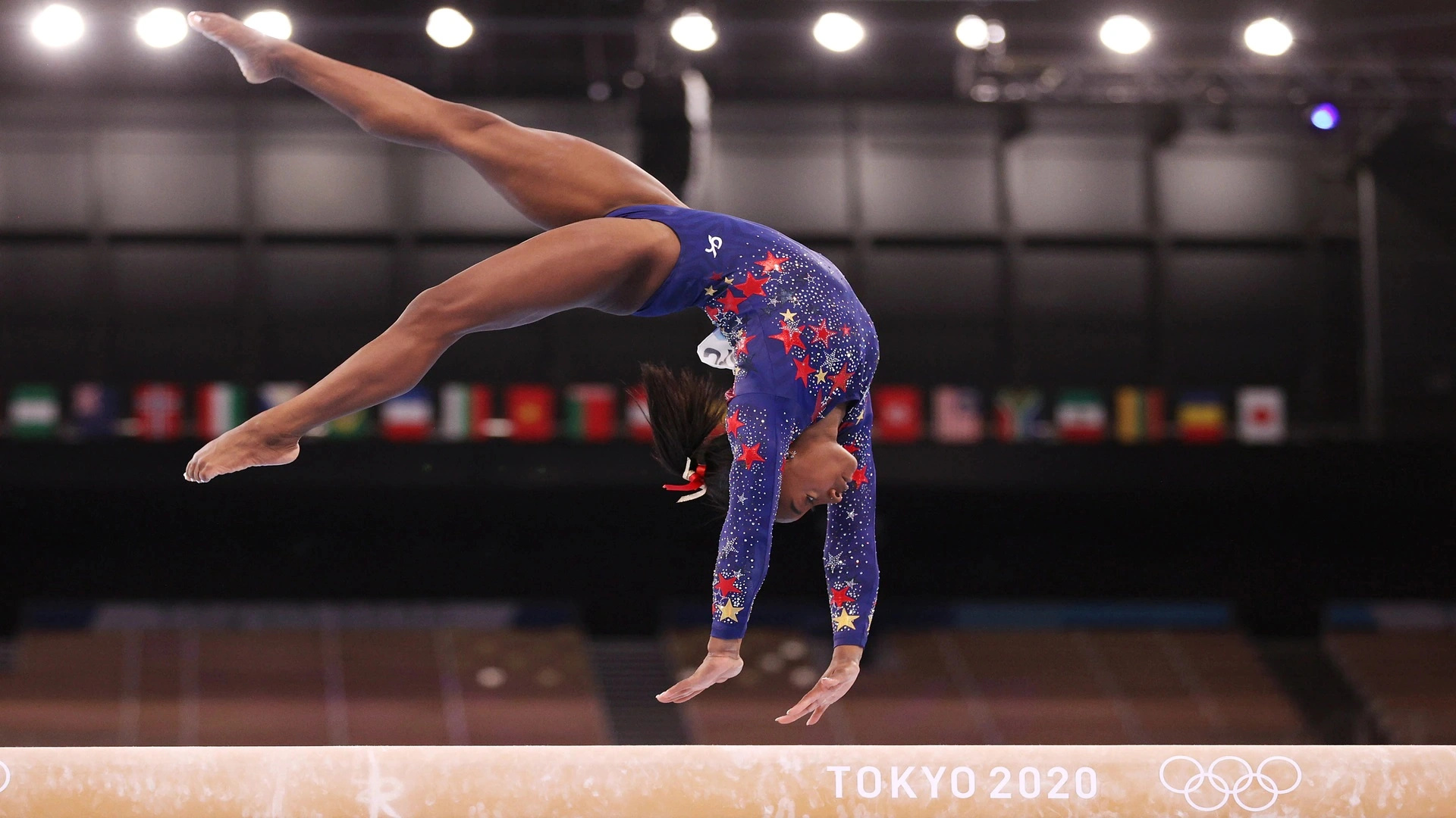 Balance Beam, Simone Biles, Finalist, Unmatched strength, 1920x1080 Full HD Desktop