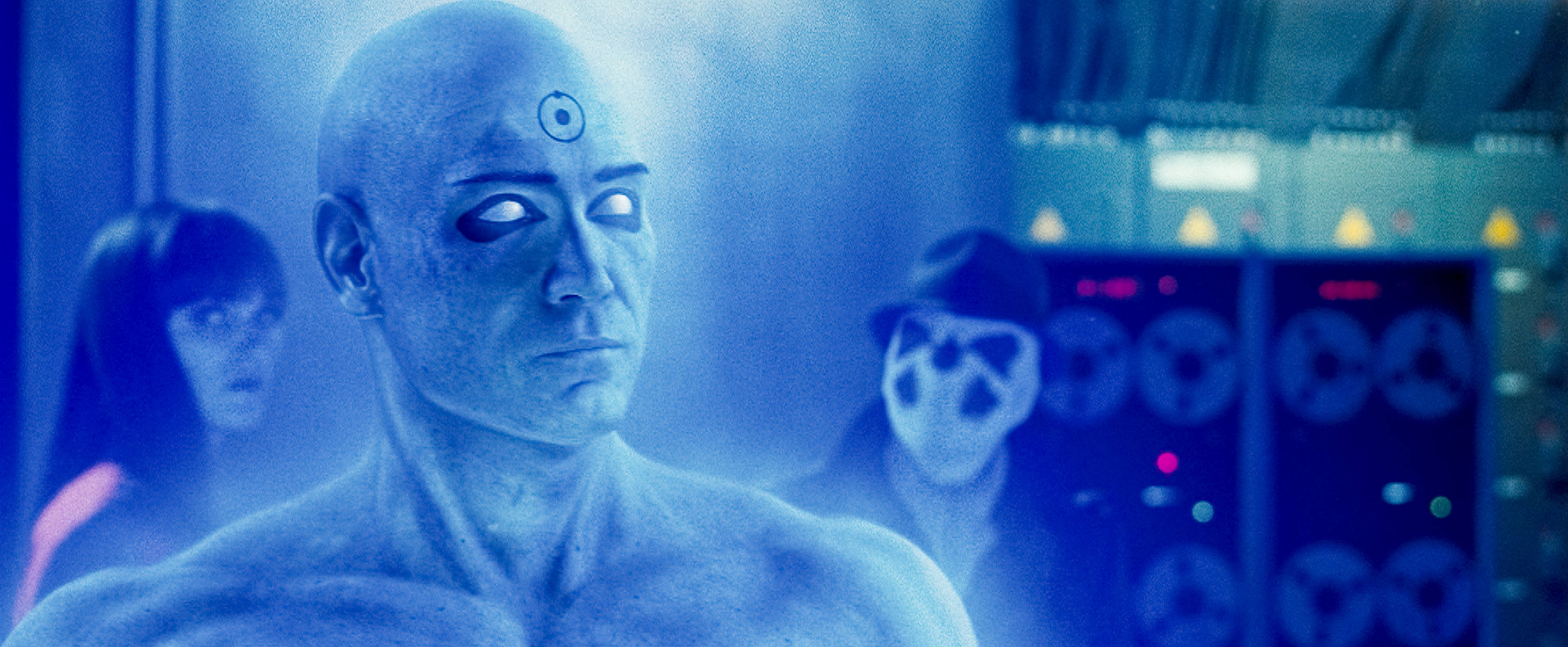 Doctor Manhattan, High definition, Captivating visuals, Superhuman entity, 3600x1490 Dual Screen Desktop