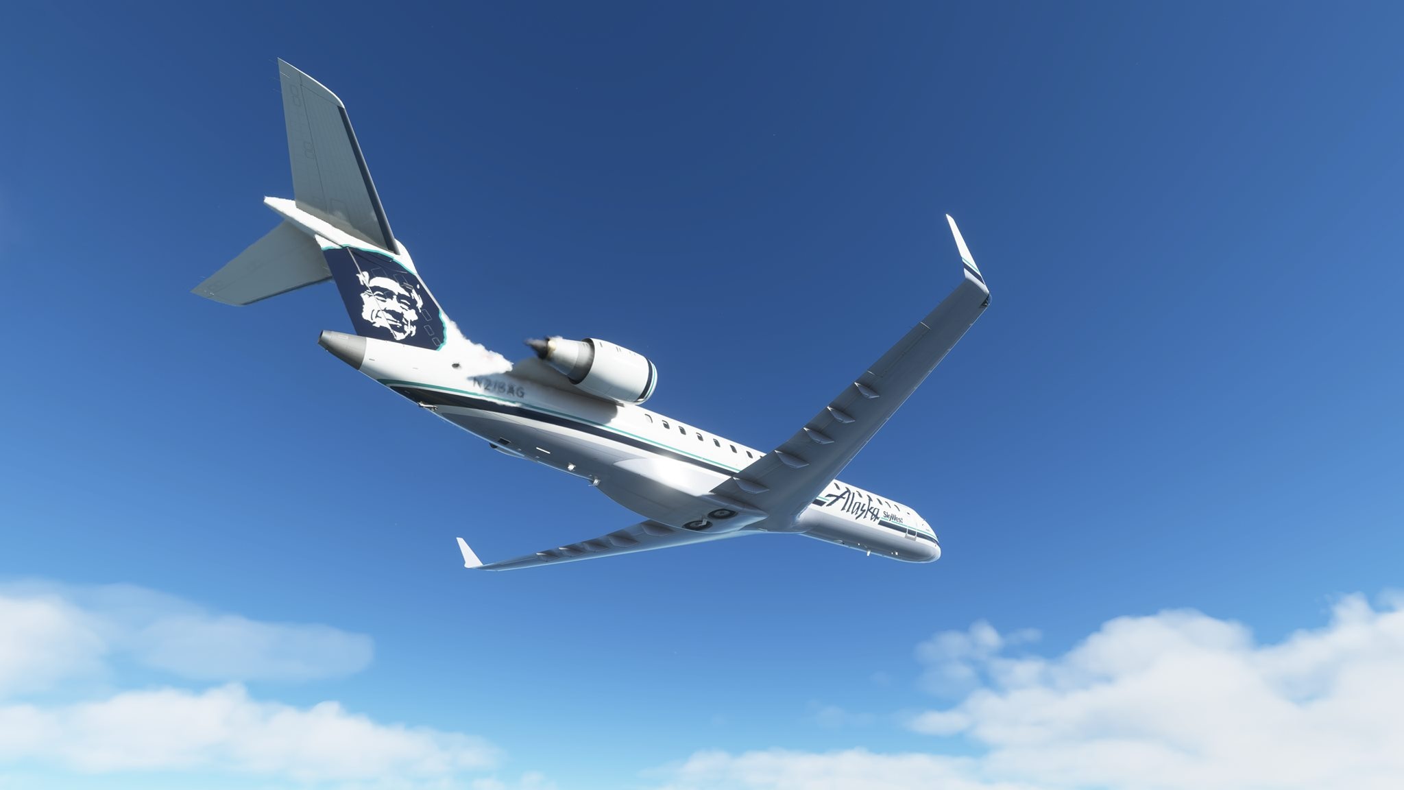 Bombardier CRJ 700, KPDX to KSFO, 2050x1160 HD Desktop