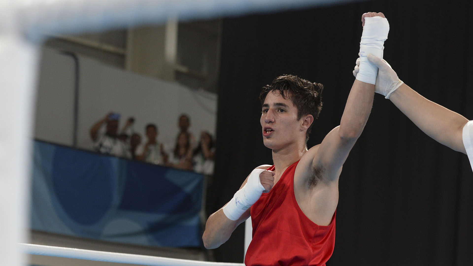 Abdumalik Khalokov, Argentine boxer, Bronze medal, 1920x1080 Full HD Desktop