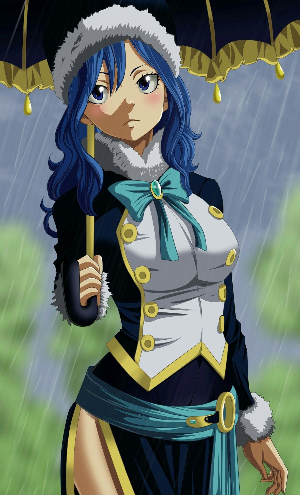 Juvia Lockser, Fairy Tail, Anime girl, Hd wallpaper, 1220x2010 HD Phone