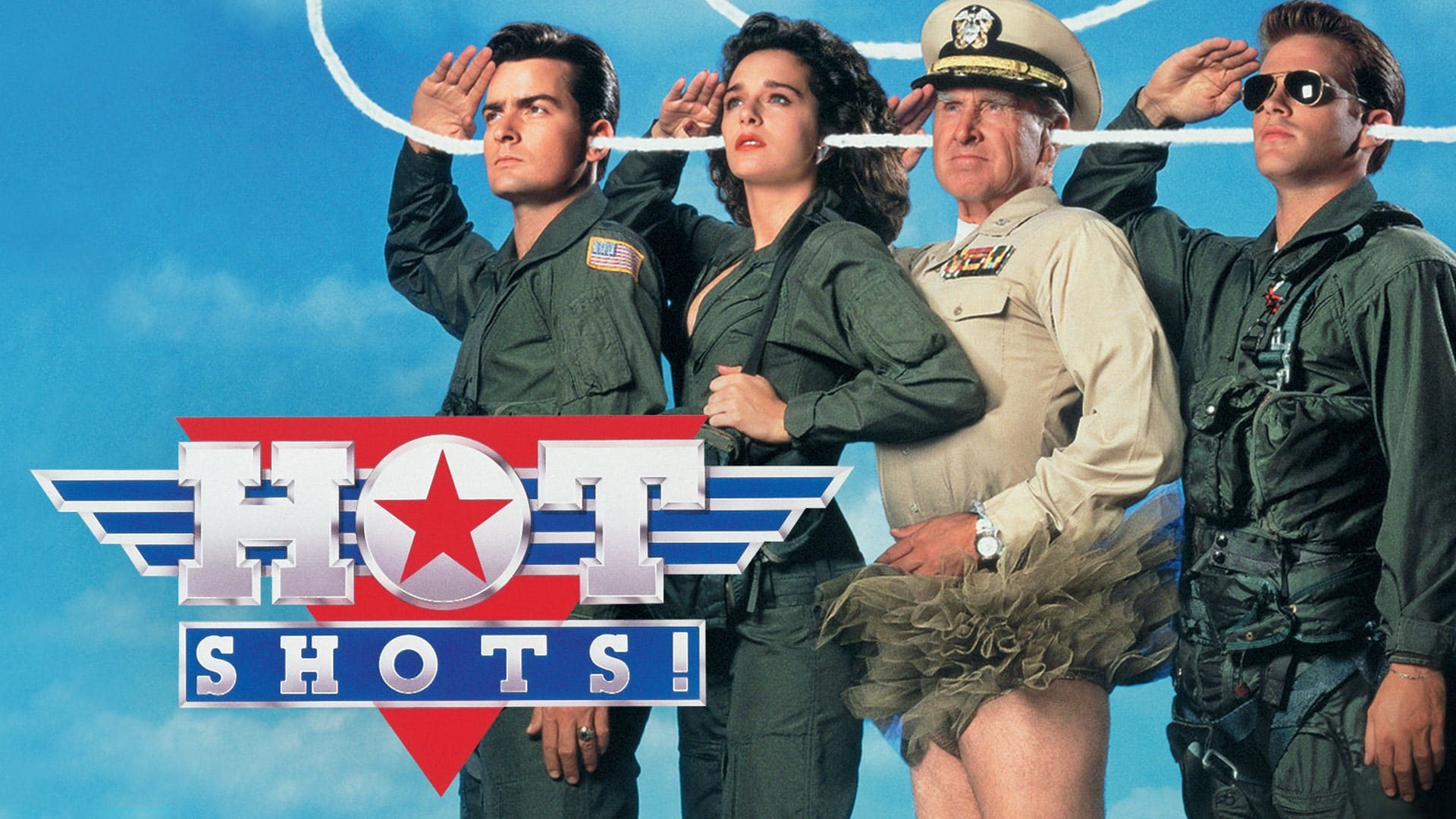 Hot Shots! movie streaming, Online watch, Comedy genre, Nonstop laughter, 1920x1080 Full HD Desktop