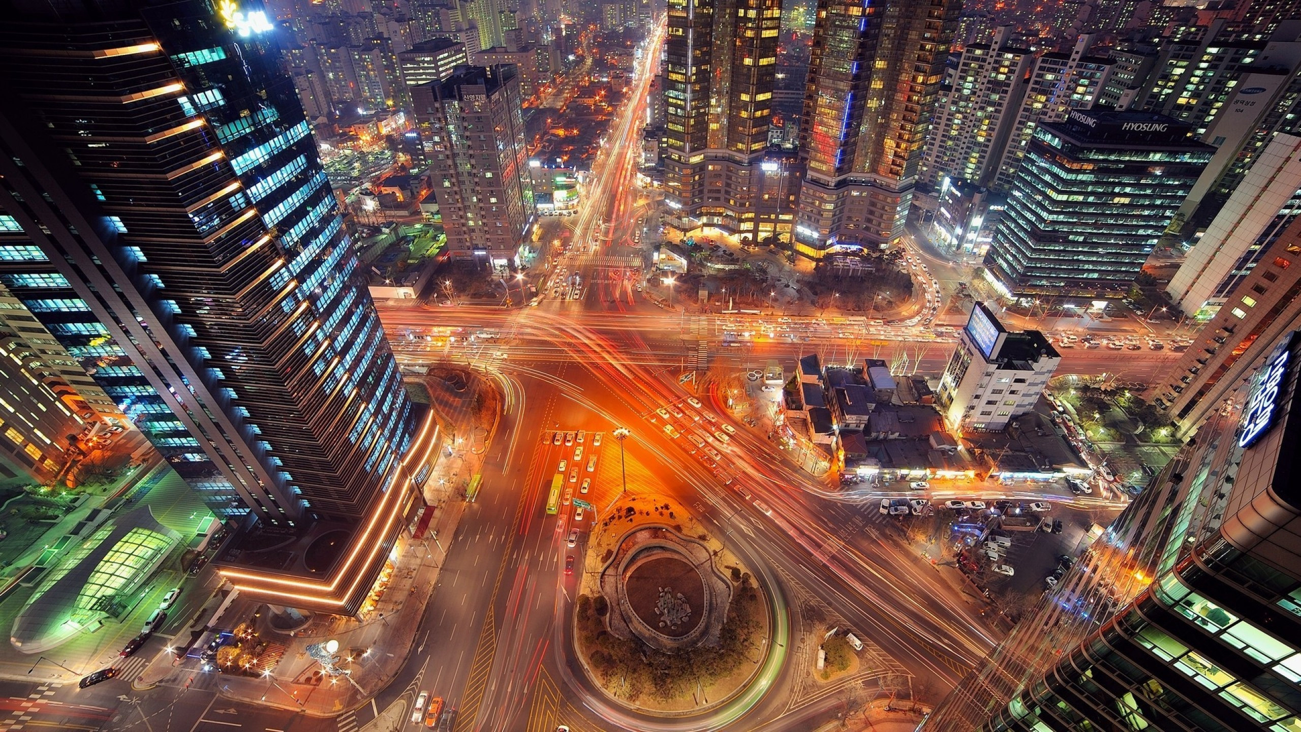 Seoul, Timelapse wallpapers, Vibrant city life, Mesmerizing visuals, 2560x1440 HD Desktop