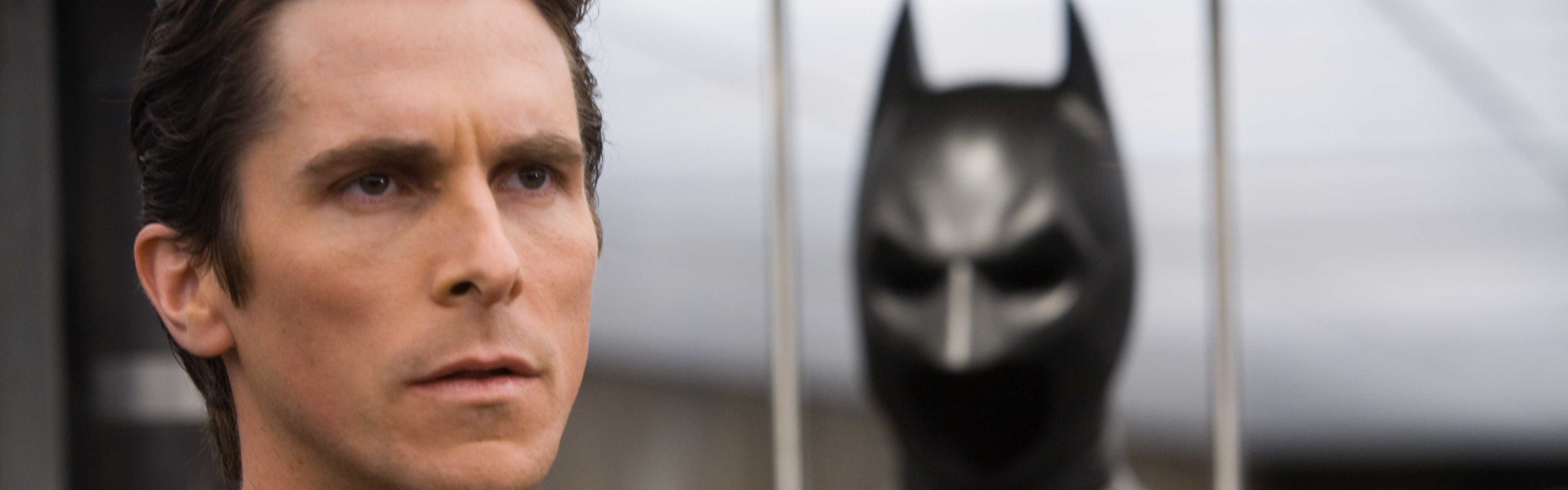 Christian Bale, The Dark Knight Rises Wallpaper, 3840x1200 Dual Screen Desktop