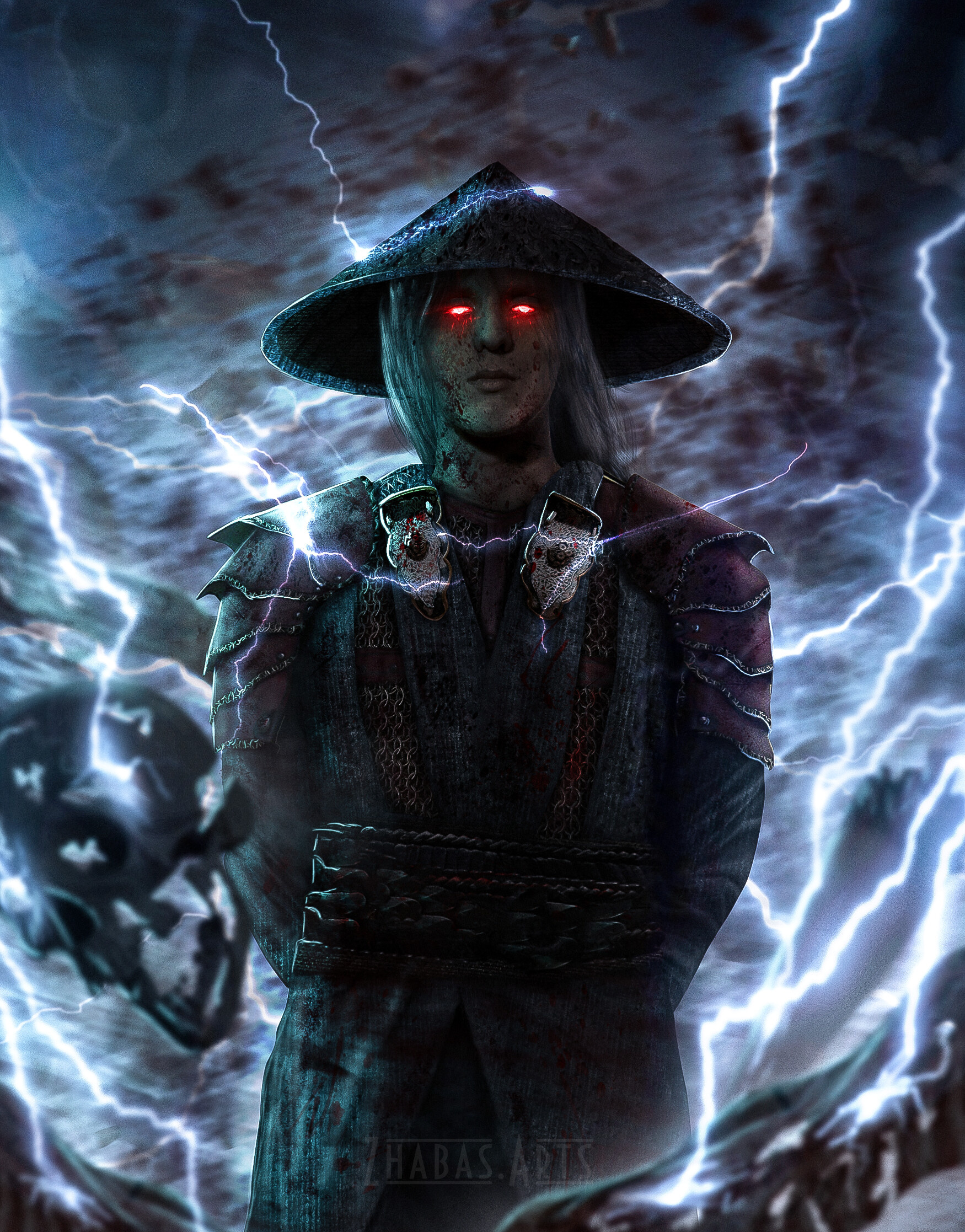 Lord Raiden, ArtStation, Photo edit, 1750x2240 HD Phone