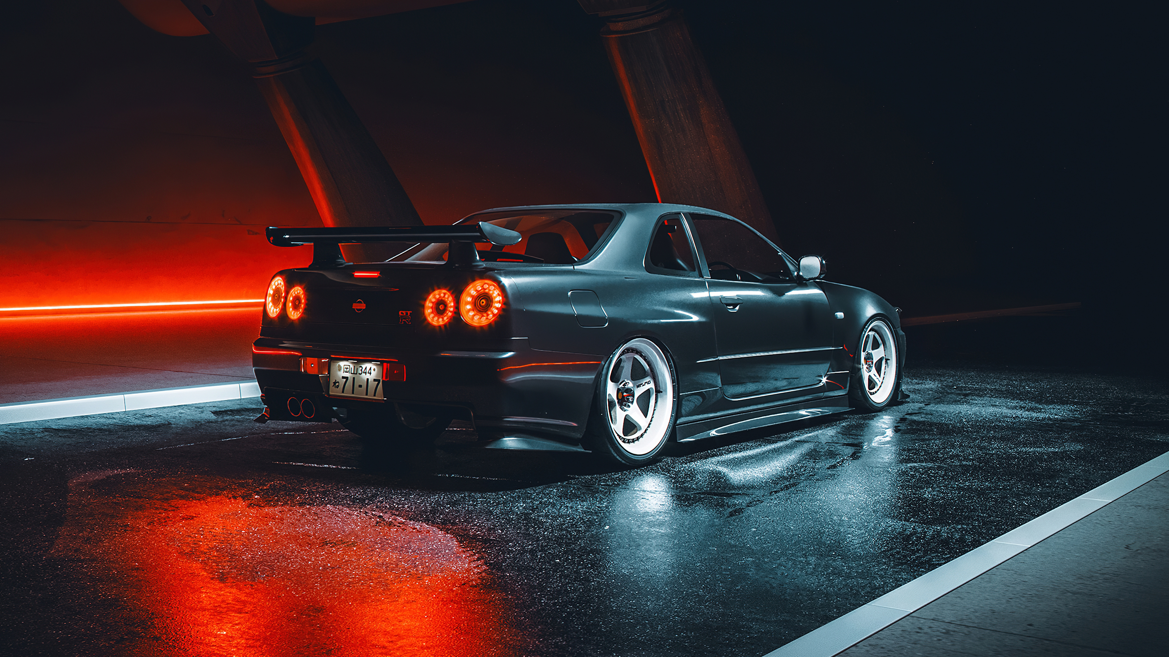 R34 Nismo, GTR Skyline Wallpaper, 3840x2160 4K Desktop