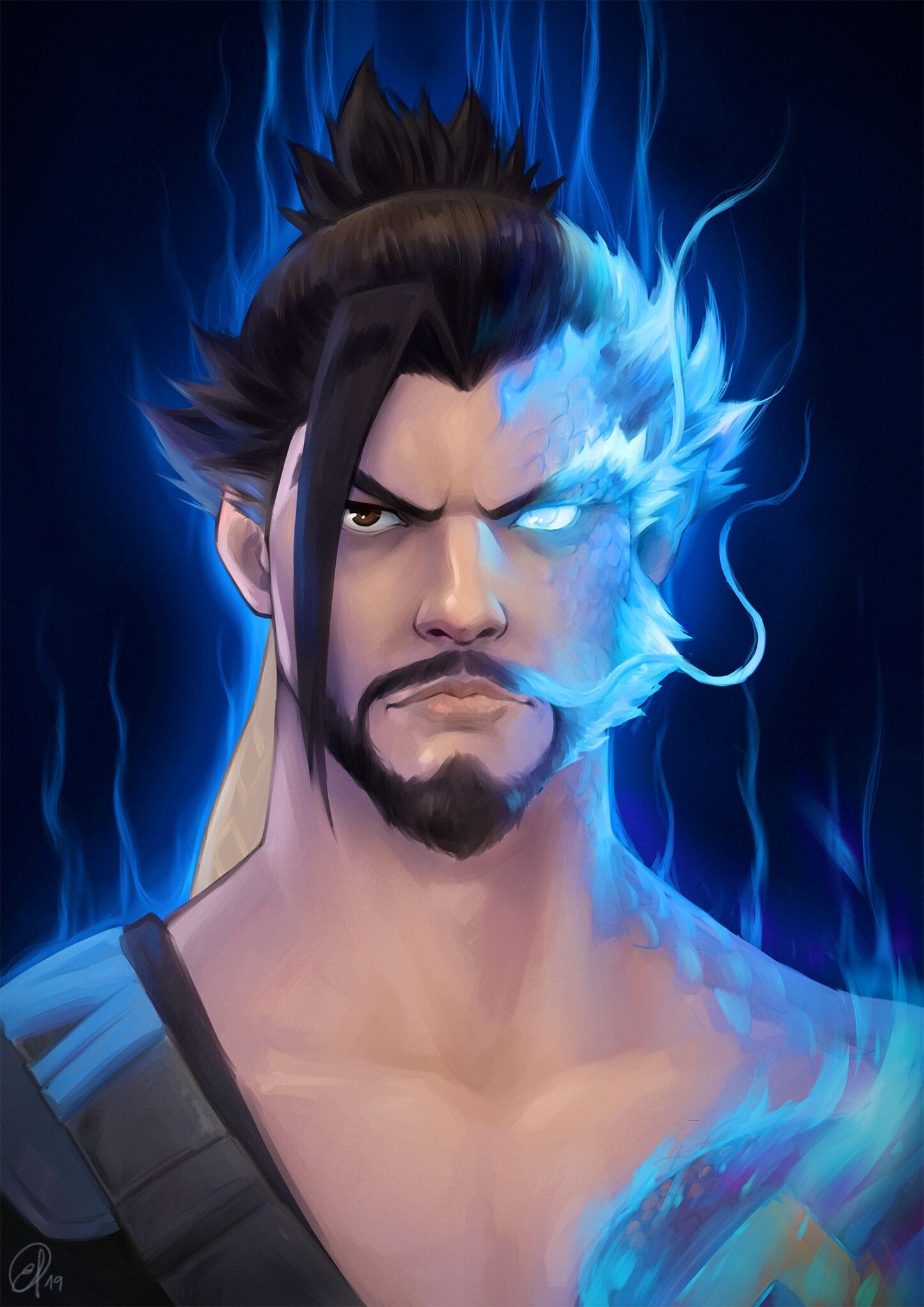 Overwatch series, Hanzo character, Overwatch comic, Dynamic wallpapers, 1450x2050 HD Phone