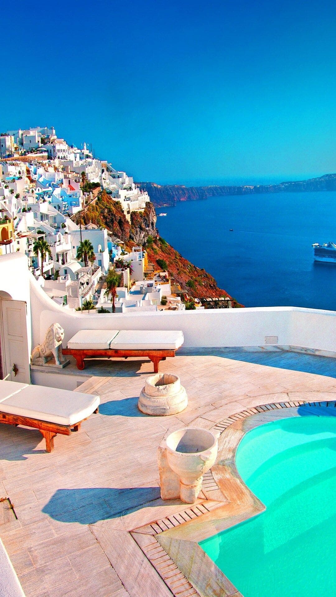 High quality Santorini wallpapers, Download, 1080x1920 Full HD Phone