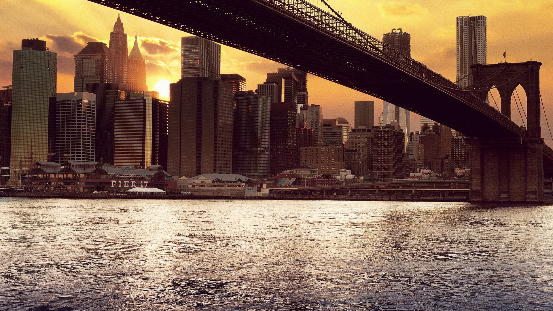 East River, New York Wallpaper, 1920x1080 Full HD Desktop