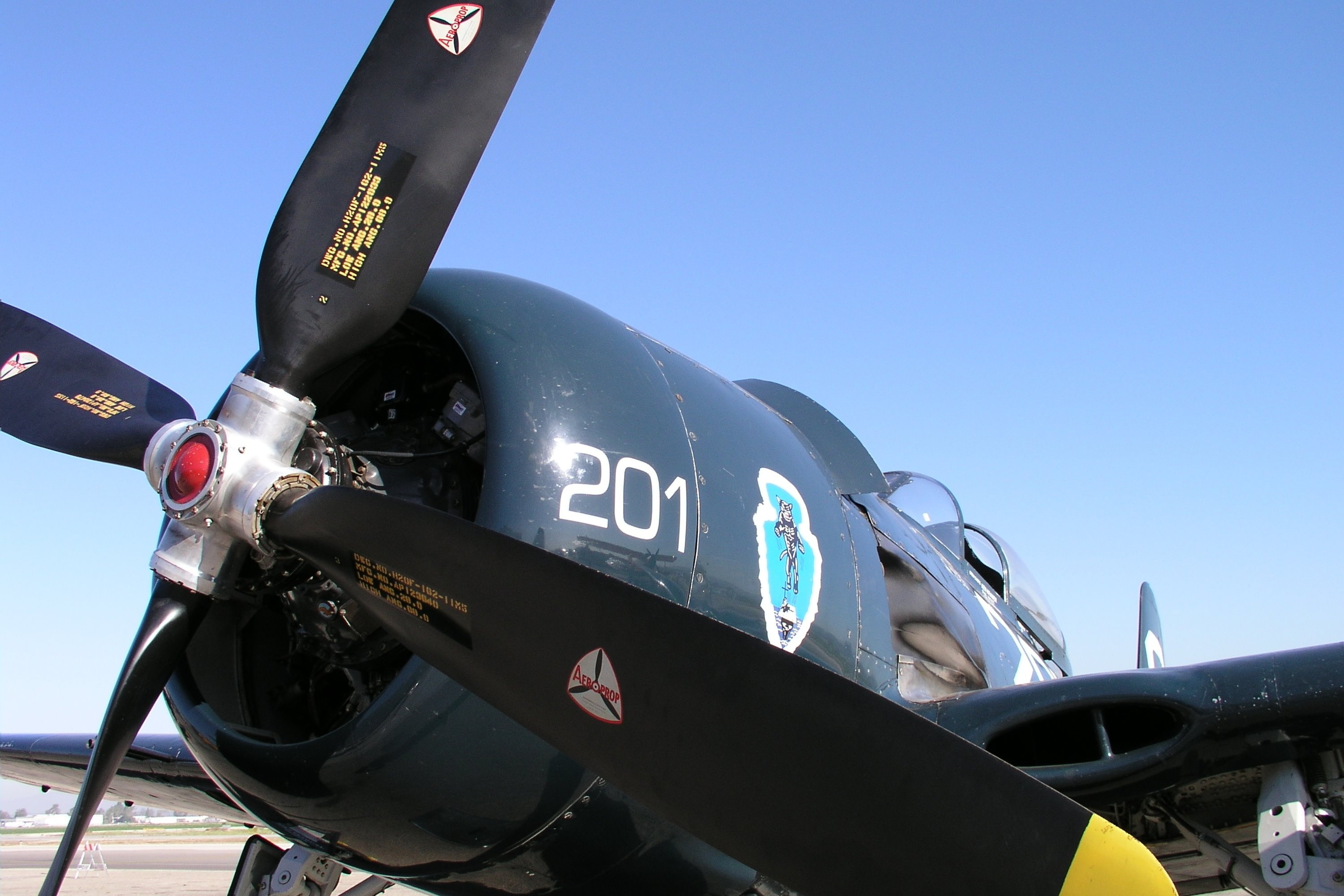 Grumman F8F-2 Bearcat, US Navy fighter, 1948 aircraft, 3000x2000 HD Desktop