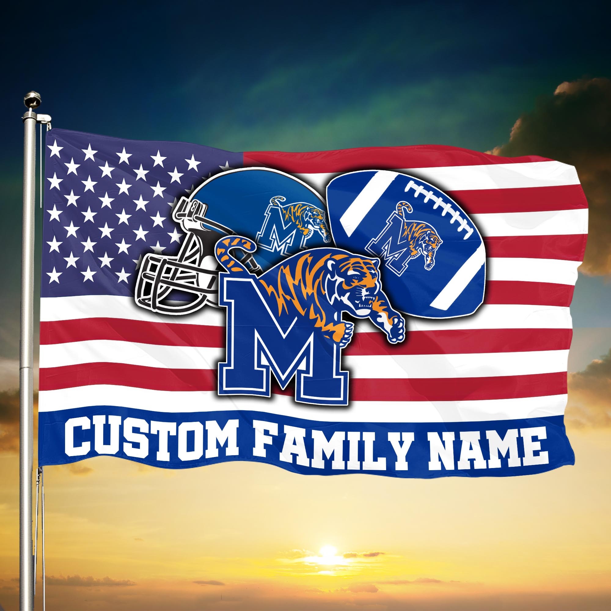 Flag, Memphis Tigers Wallpaper, 2000x2000 HD Phone