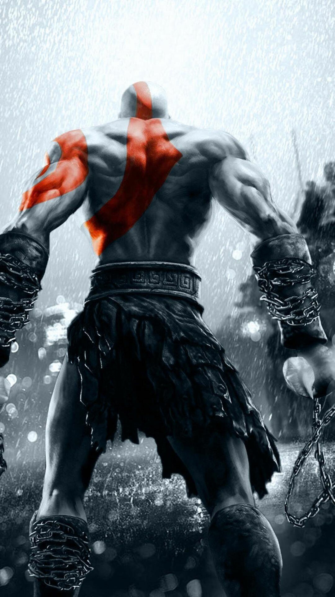 God of War: Ragnarok, Kratos in 4K, Mighty god, Striking iPhone wallpaper, 1080x1920 Full HD Phone