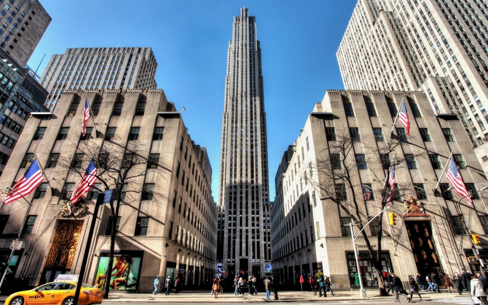 Rockefeller Center, NYC wallpaper, Cityscape, Urban architecture, 1920x1200 HD Desktop