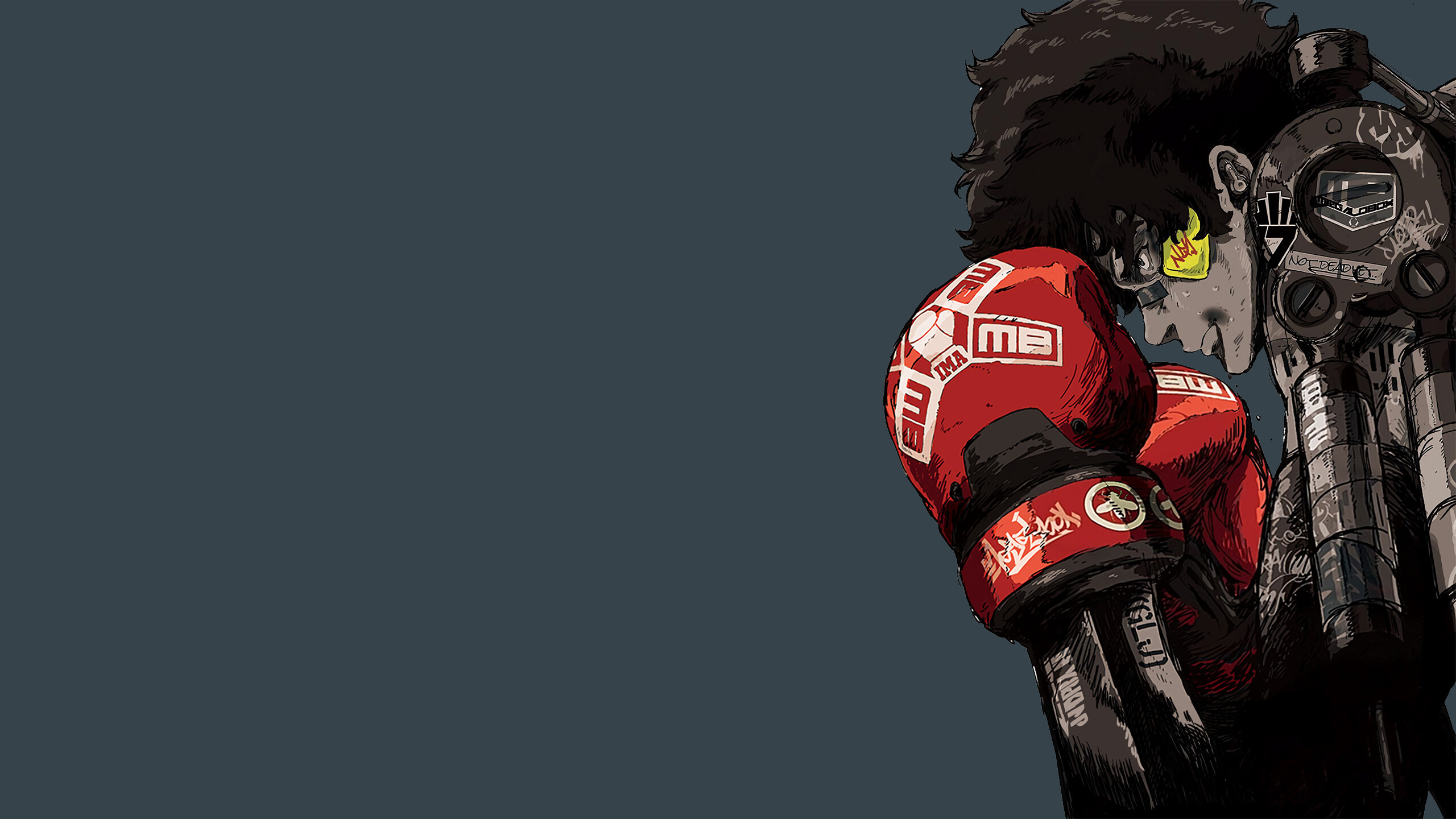 Megalo Box anime, Textless poster, Anime wallpaper, PC, 2560x1440 HD Desktop