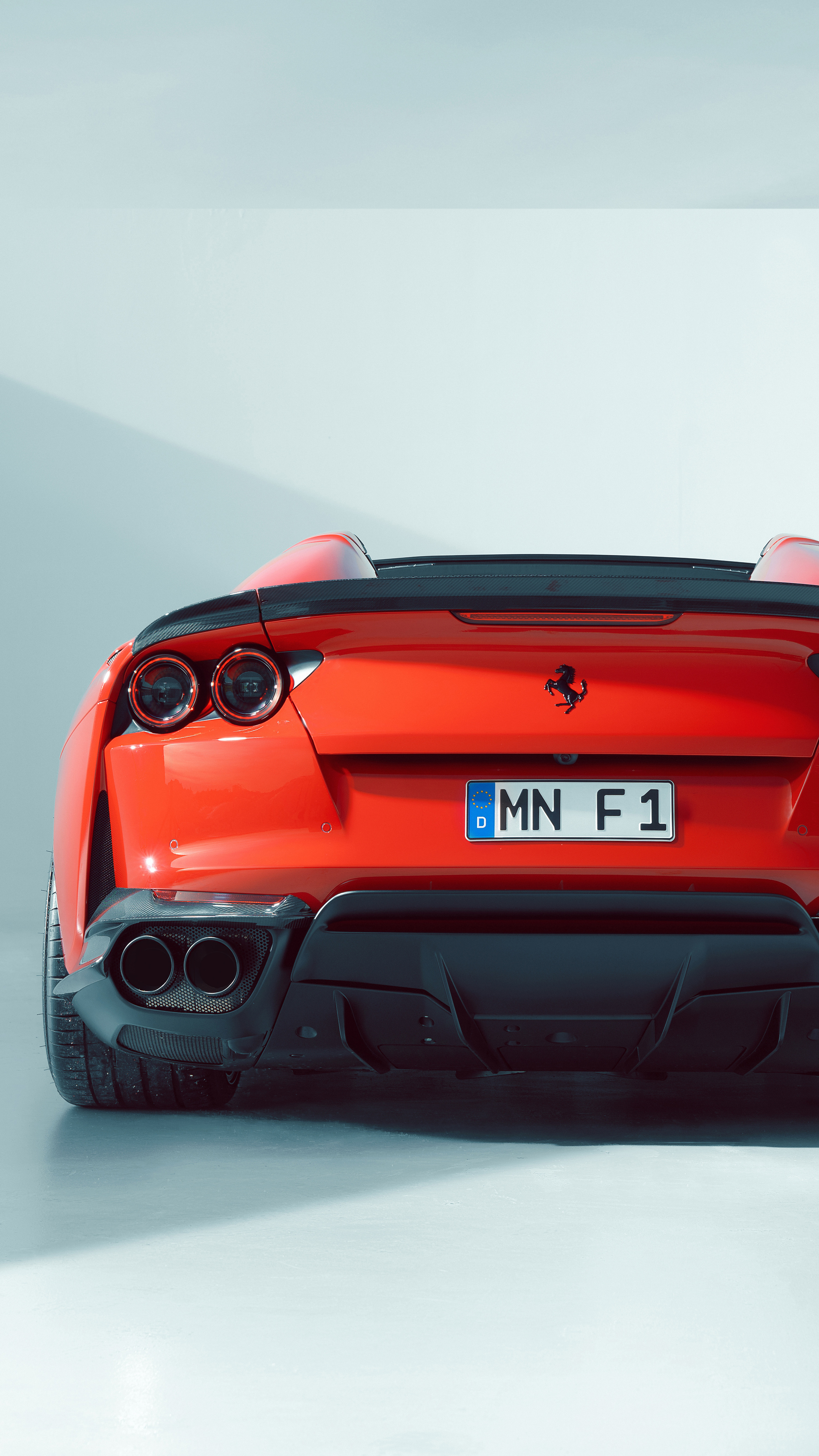 Ferrari 812 GTS, Novitec tuning, Rear view, Sony Xperia, 2160x3840 4K Phone